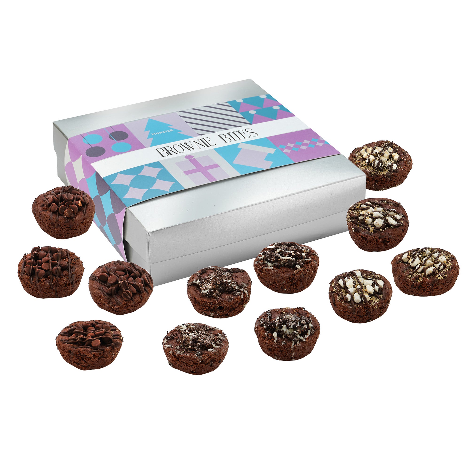 12 pc Brownie Bites Gift Box in a white box