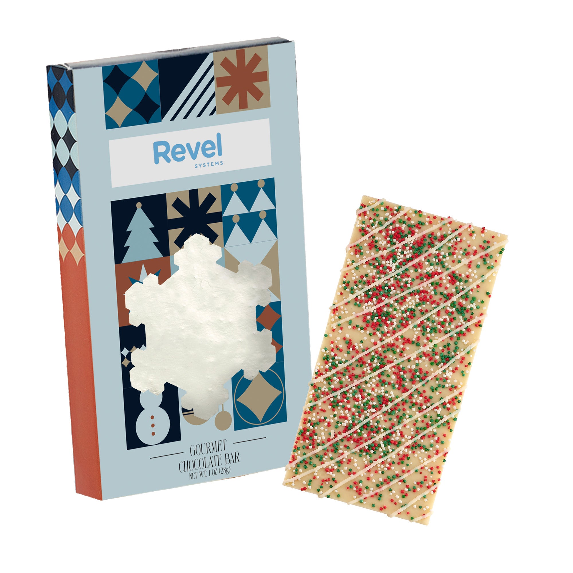 Holiday Window Box with Belgian Chocolate 1 oz.