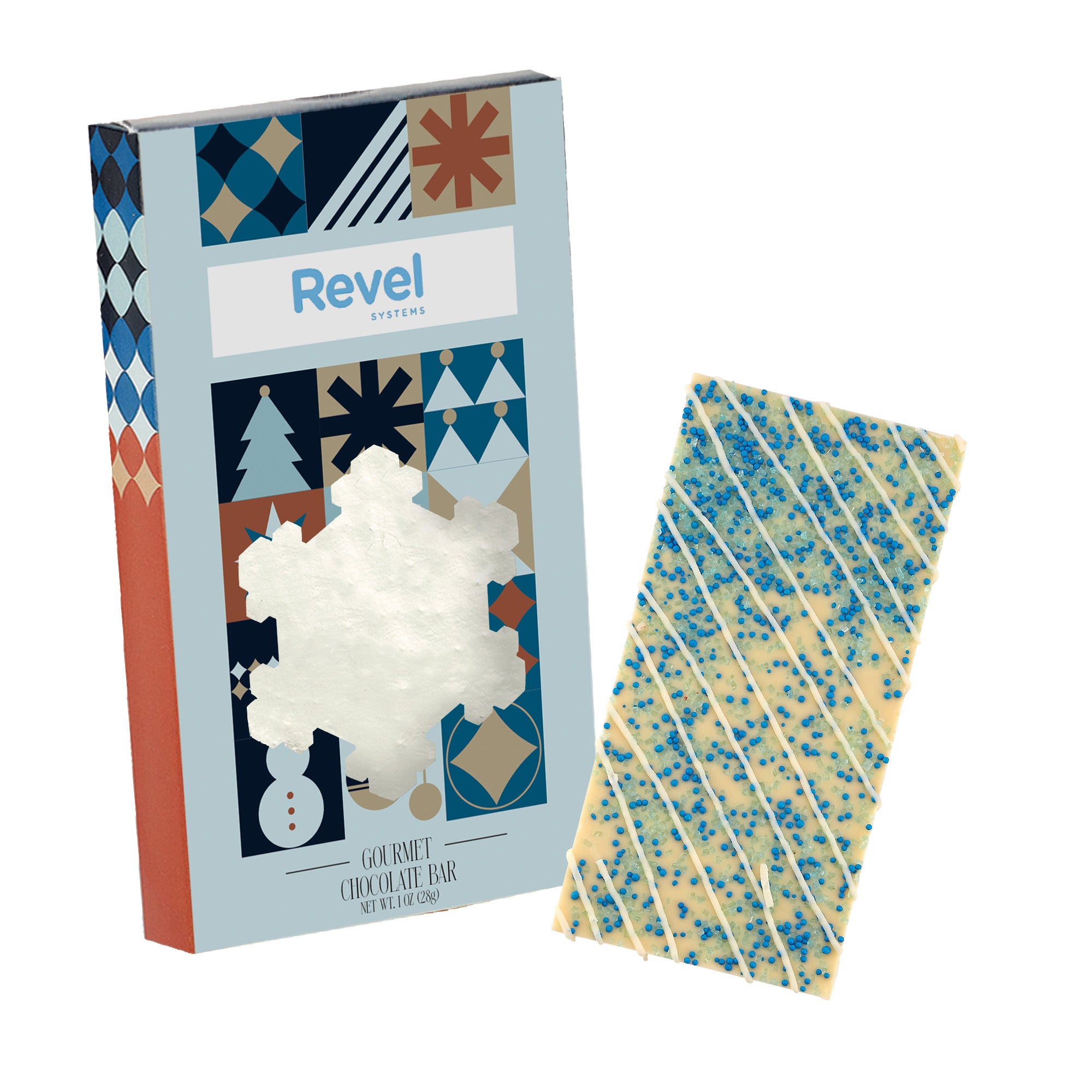 Holiday Window Box with Belgian Chocolate 1 oz.