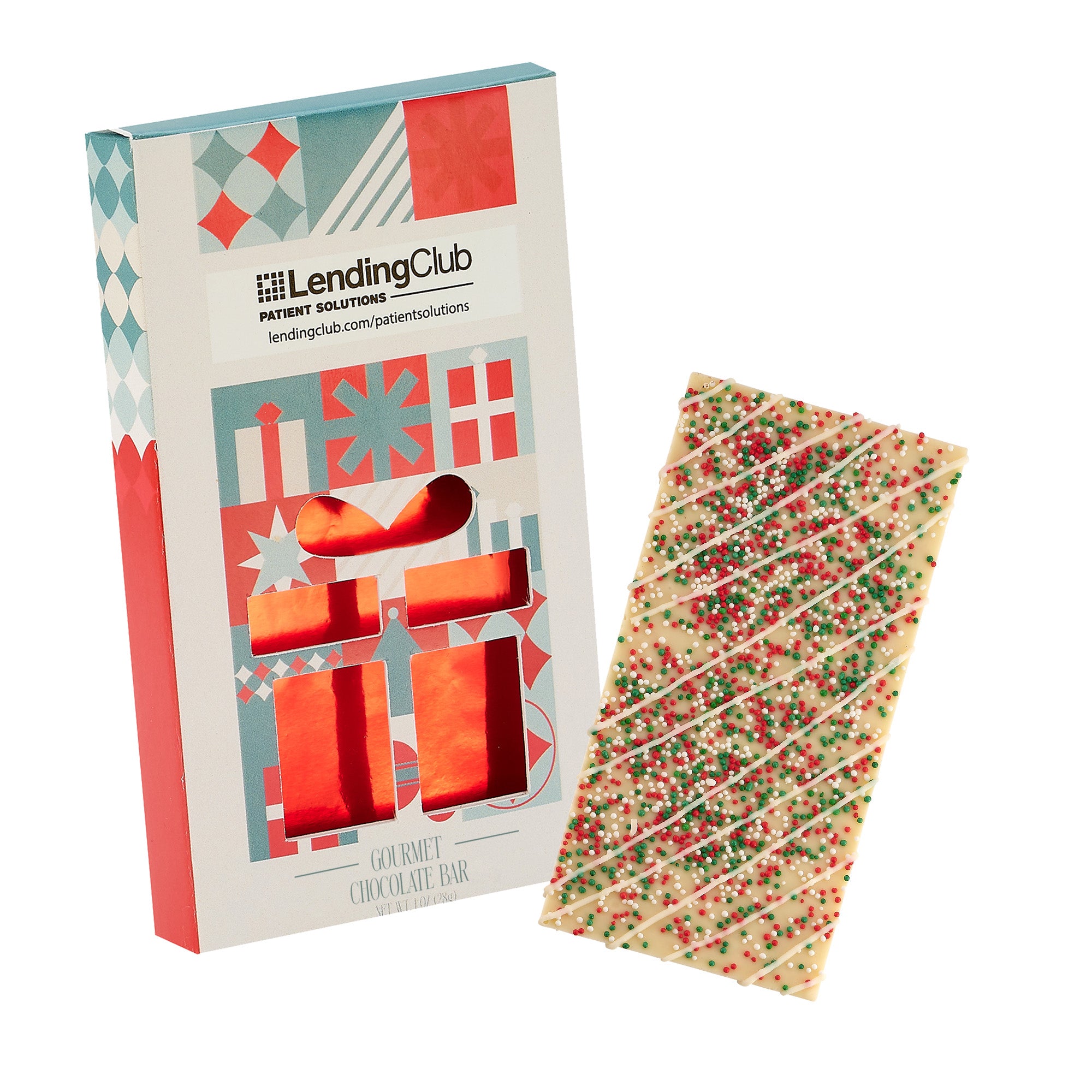 Holiday Window Box with Belgian Chocolate 1 oz.