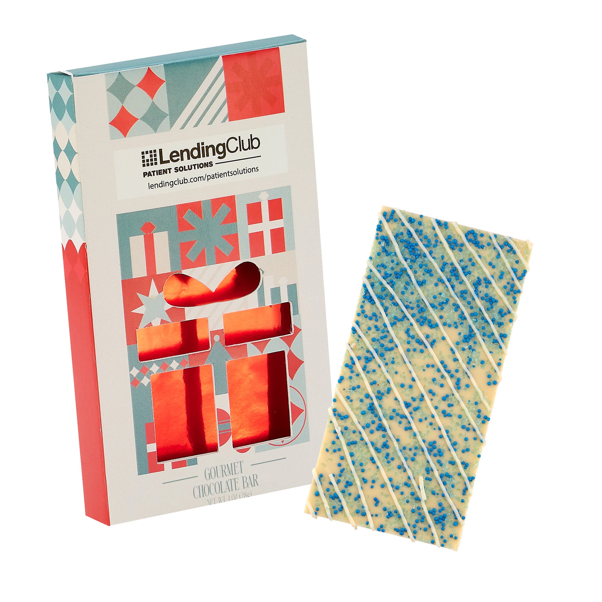 Holiday Window Box with Belgian Chocolate 1 oz.