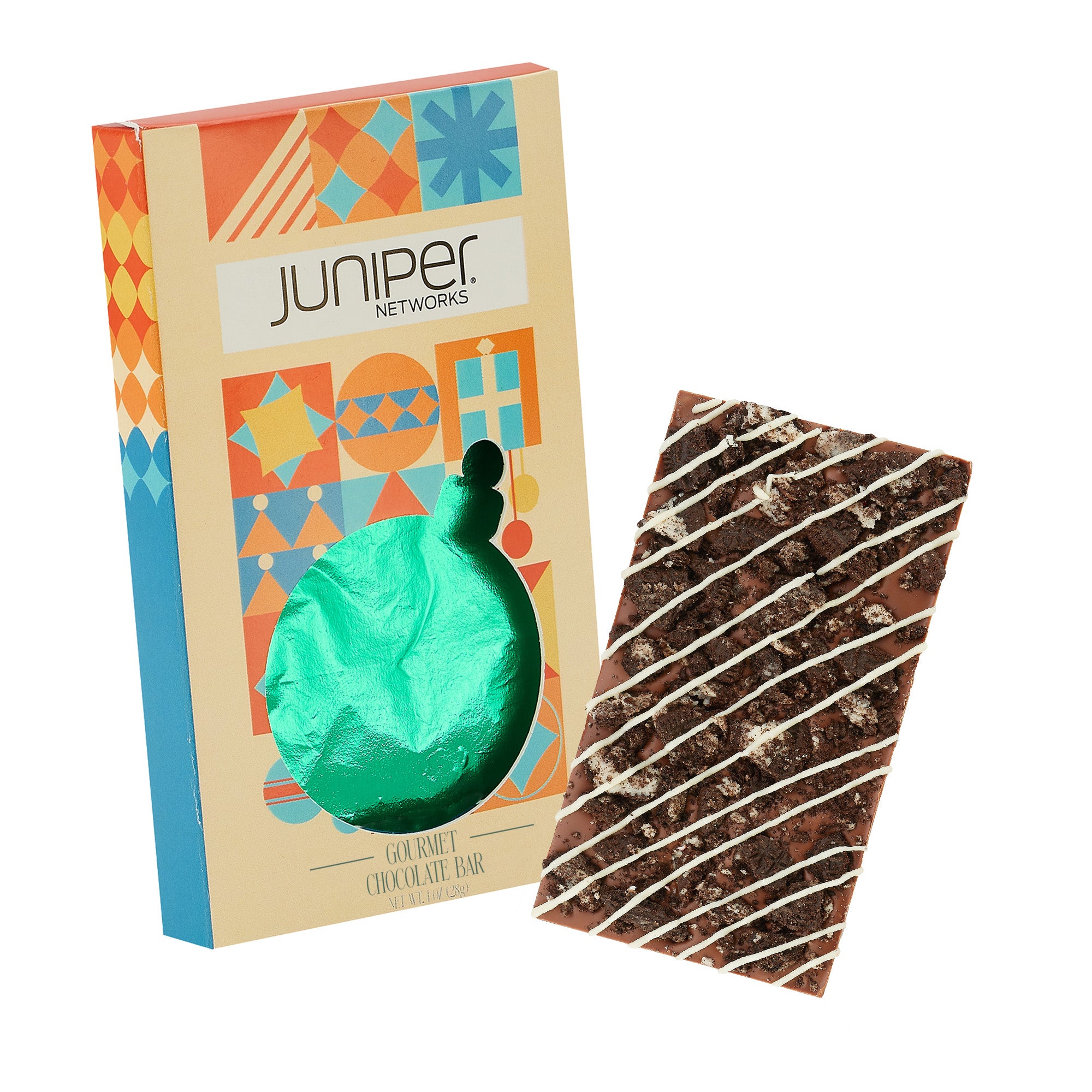 Holiday Window Box with Belgian Chocolate 1 oz.