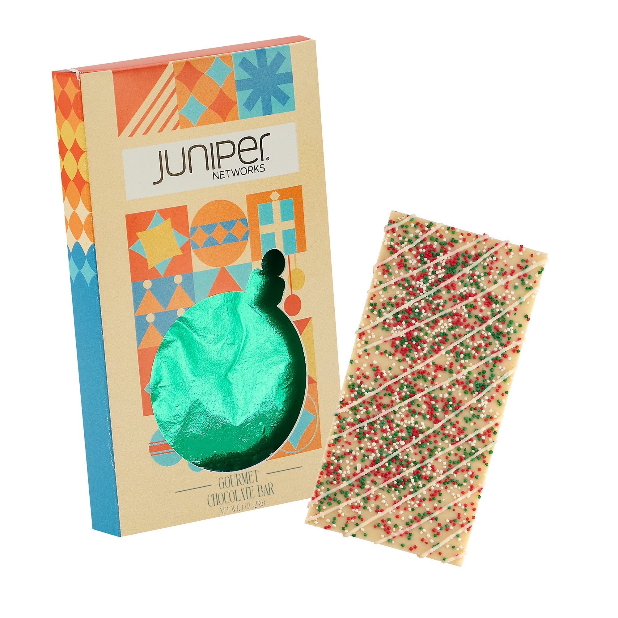 Holiday Window Box with Belgian Chocolate 1 oz.