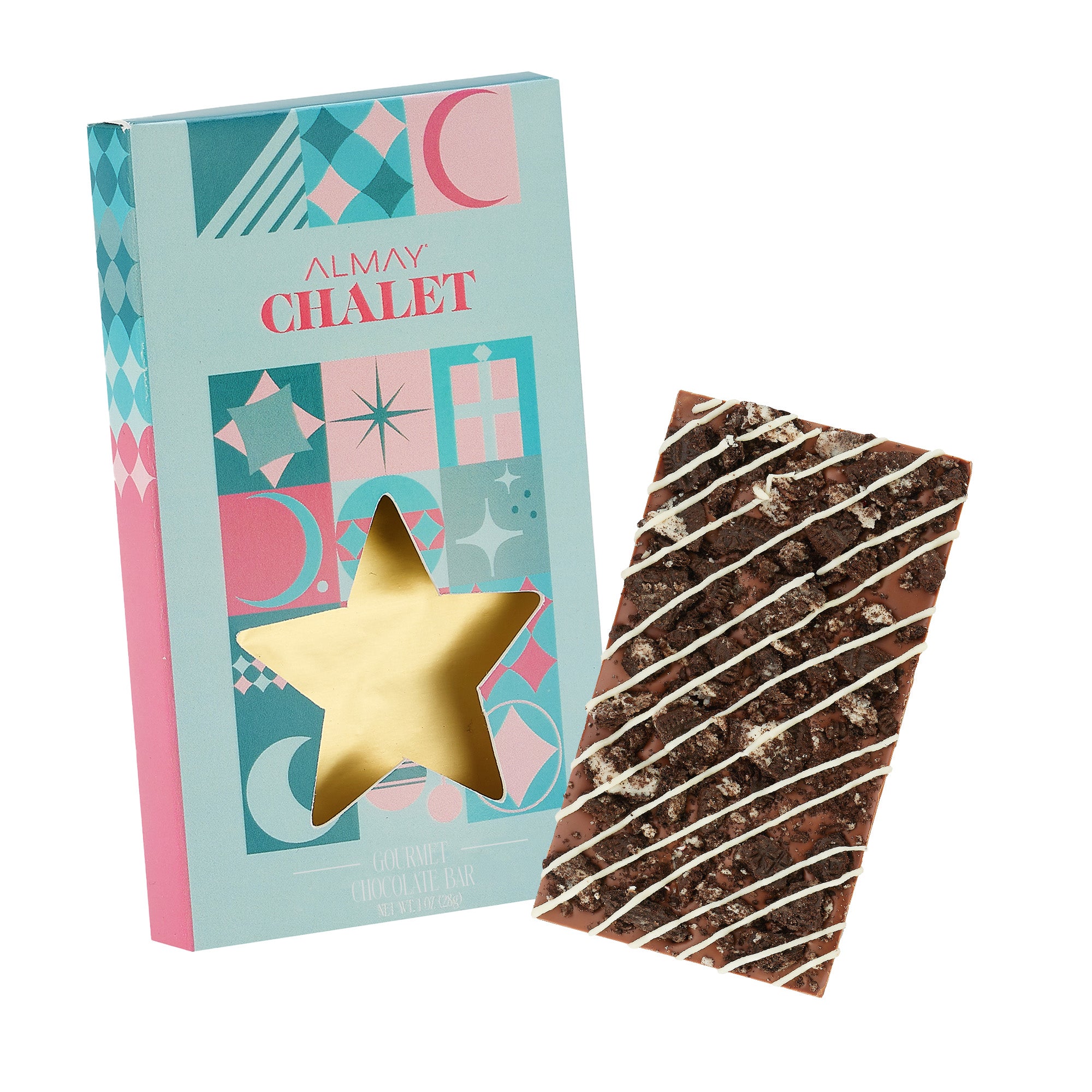 Holiday Window Box with Belgian Chocolate 1 oz.