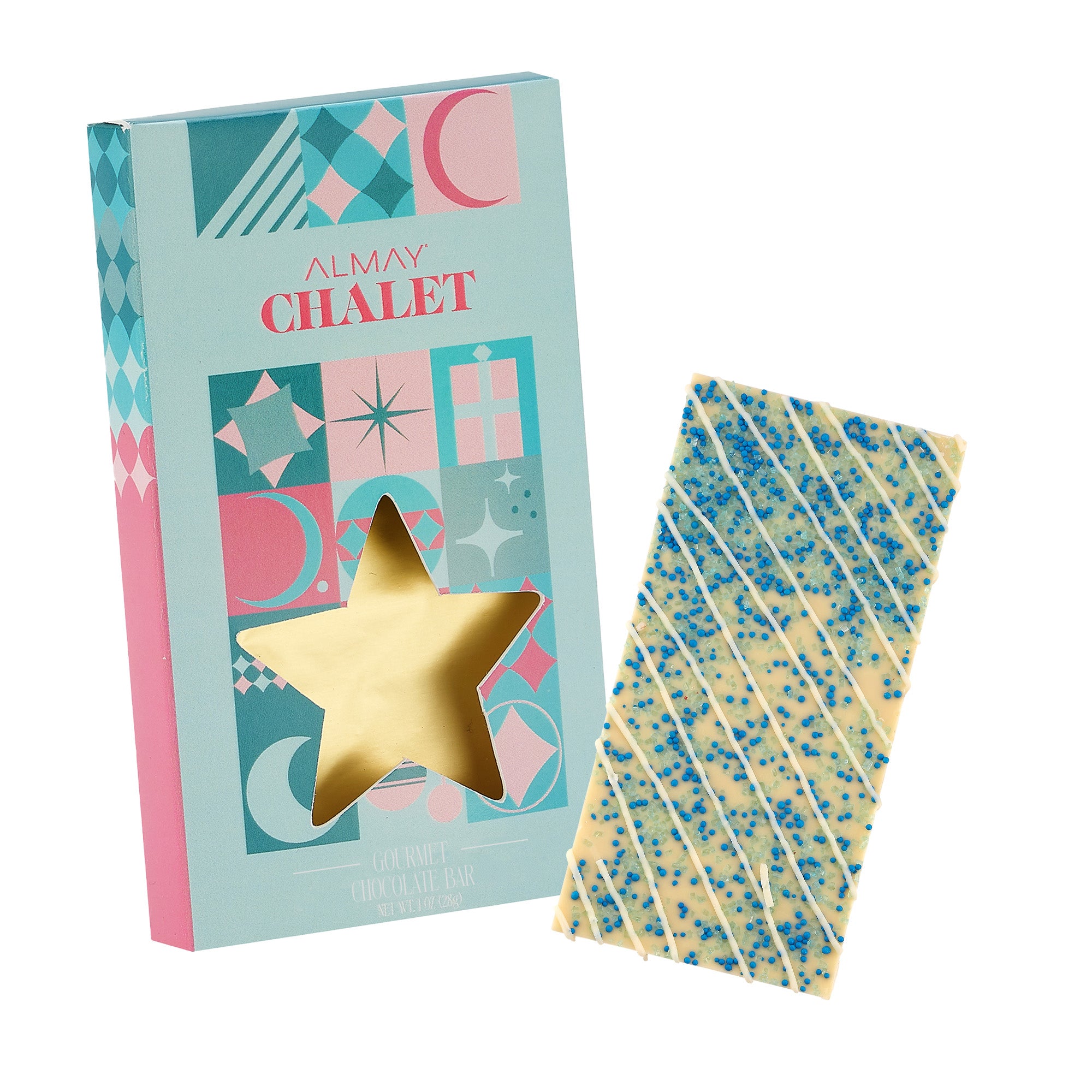 Holiday Window Box with Belgian Chocolate 1 oz.