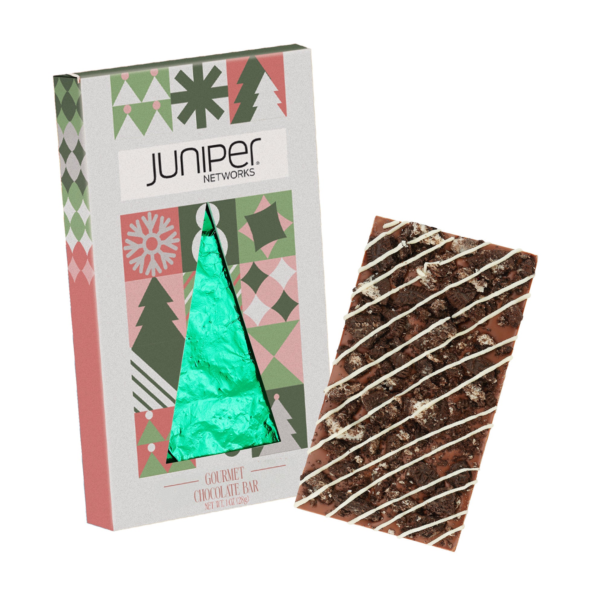 Holiday Window Box with Belgian Chocolate 1 oz.