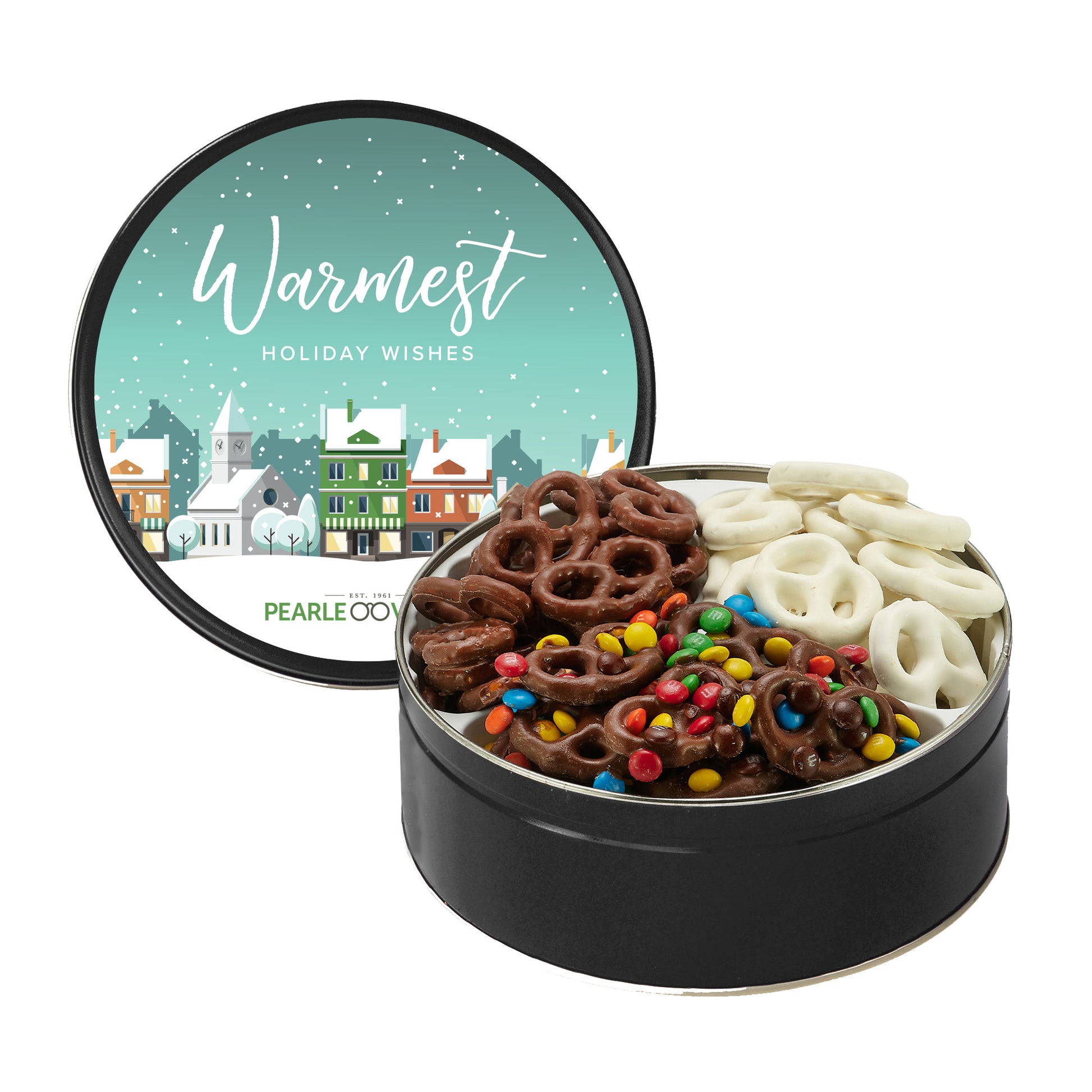 Medium 3 Way Chocolate Pretzel Tin