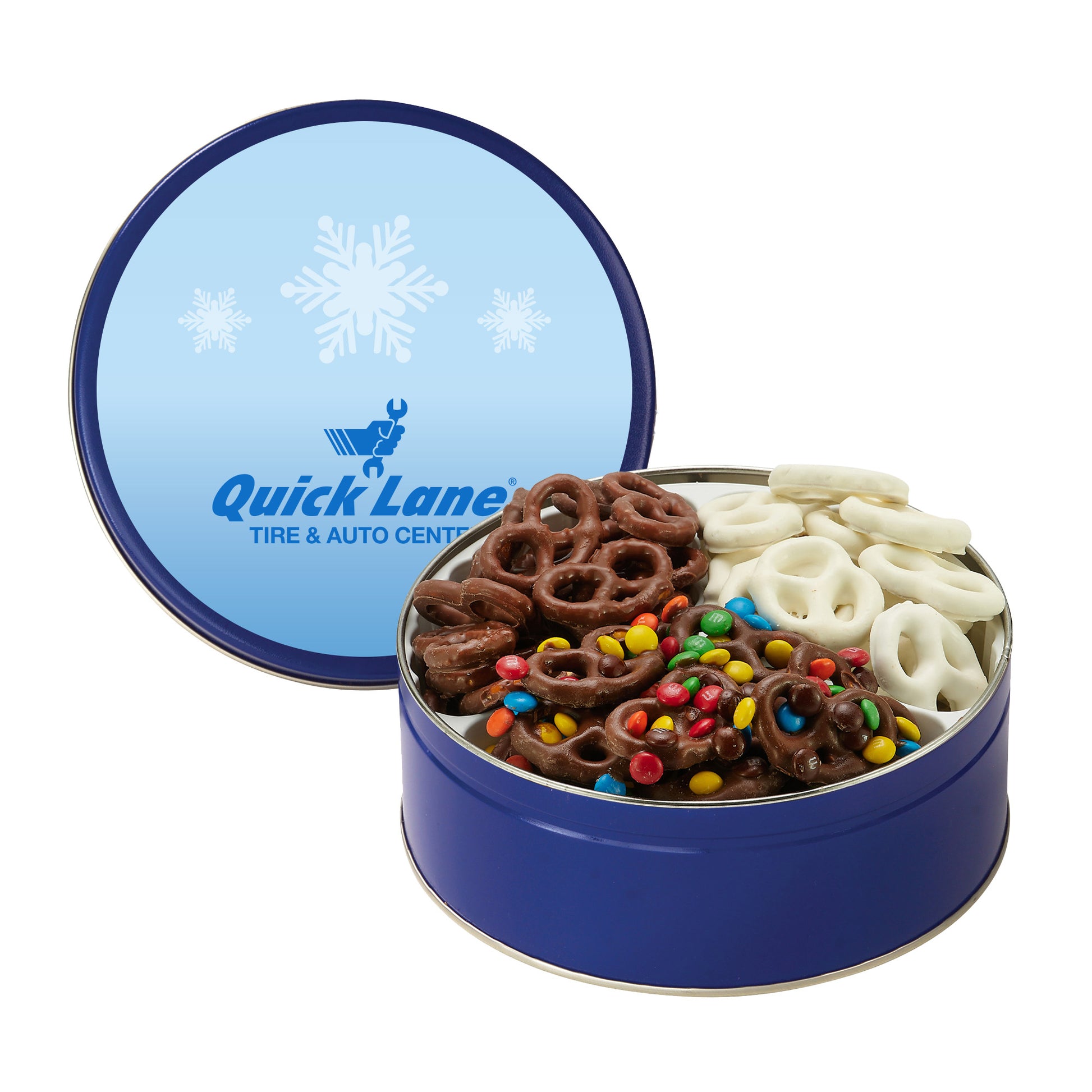 Medium 3 Way Chocolate Pretzel Tin