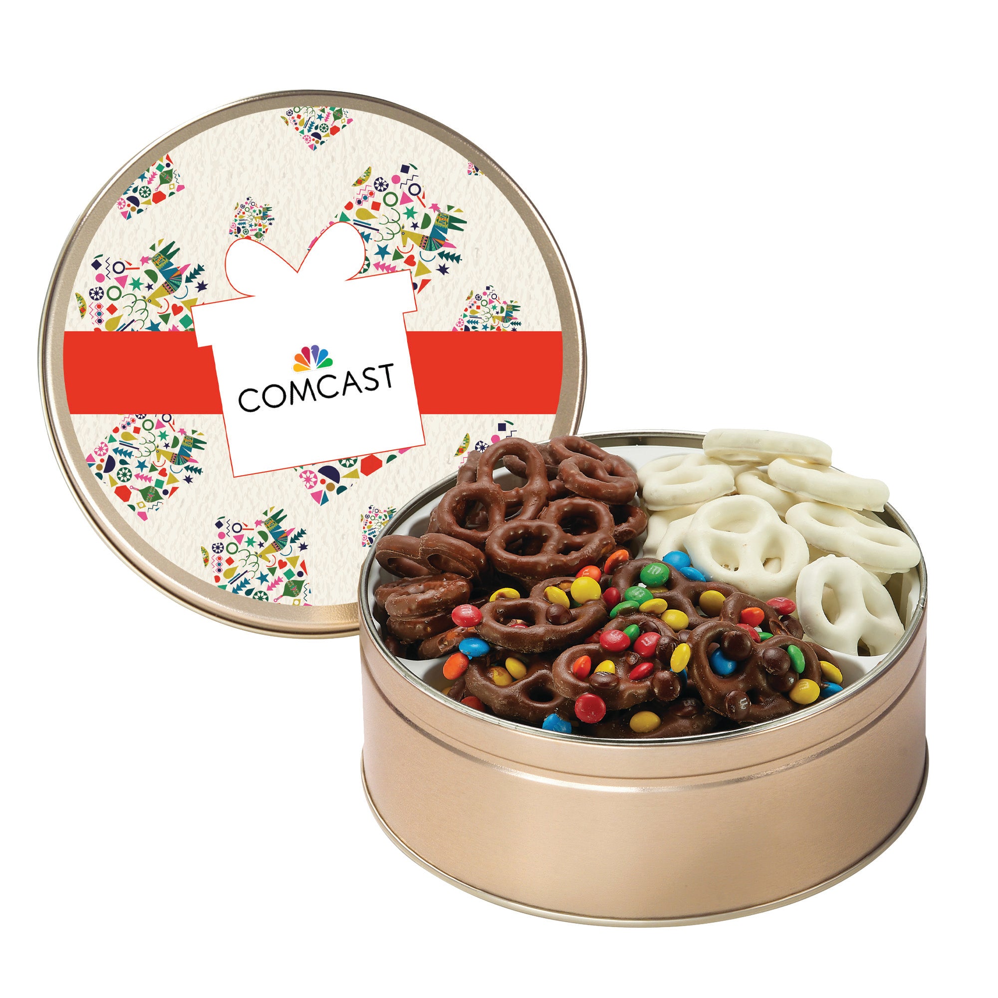 Medium 3 Way Chocolate Pretzel Tin