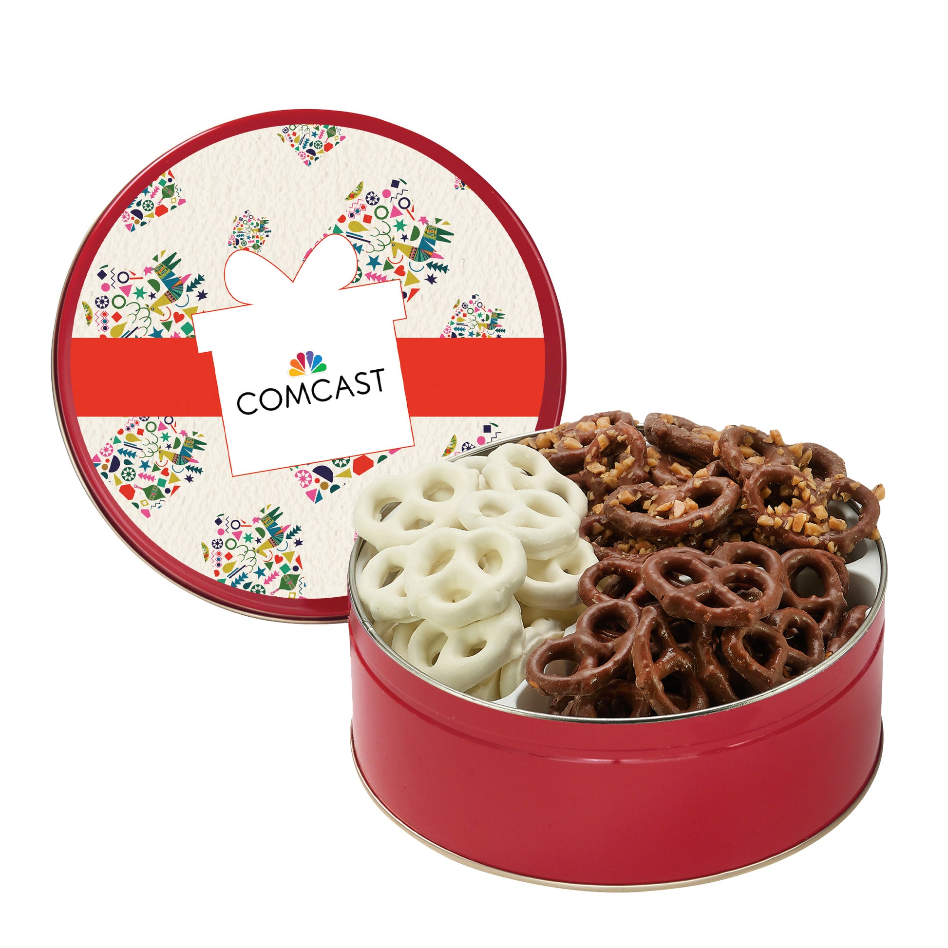 Medium 3 Way Chocolate Pretzel Tin