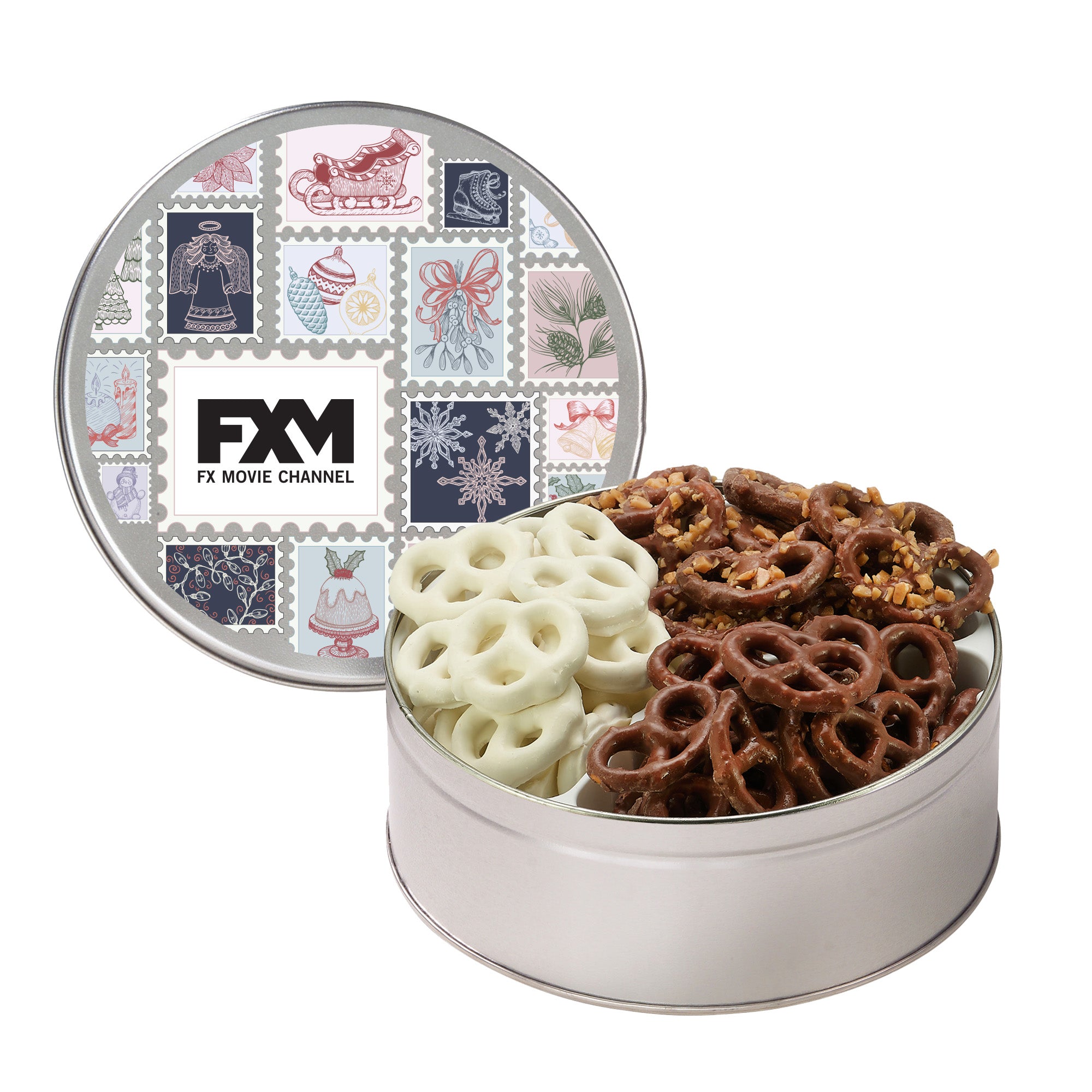Medium 3 Way Chocolate Pretzel Tin