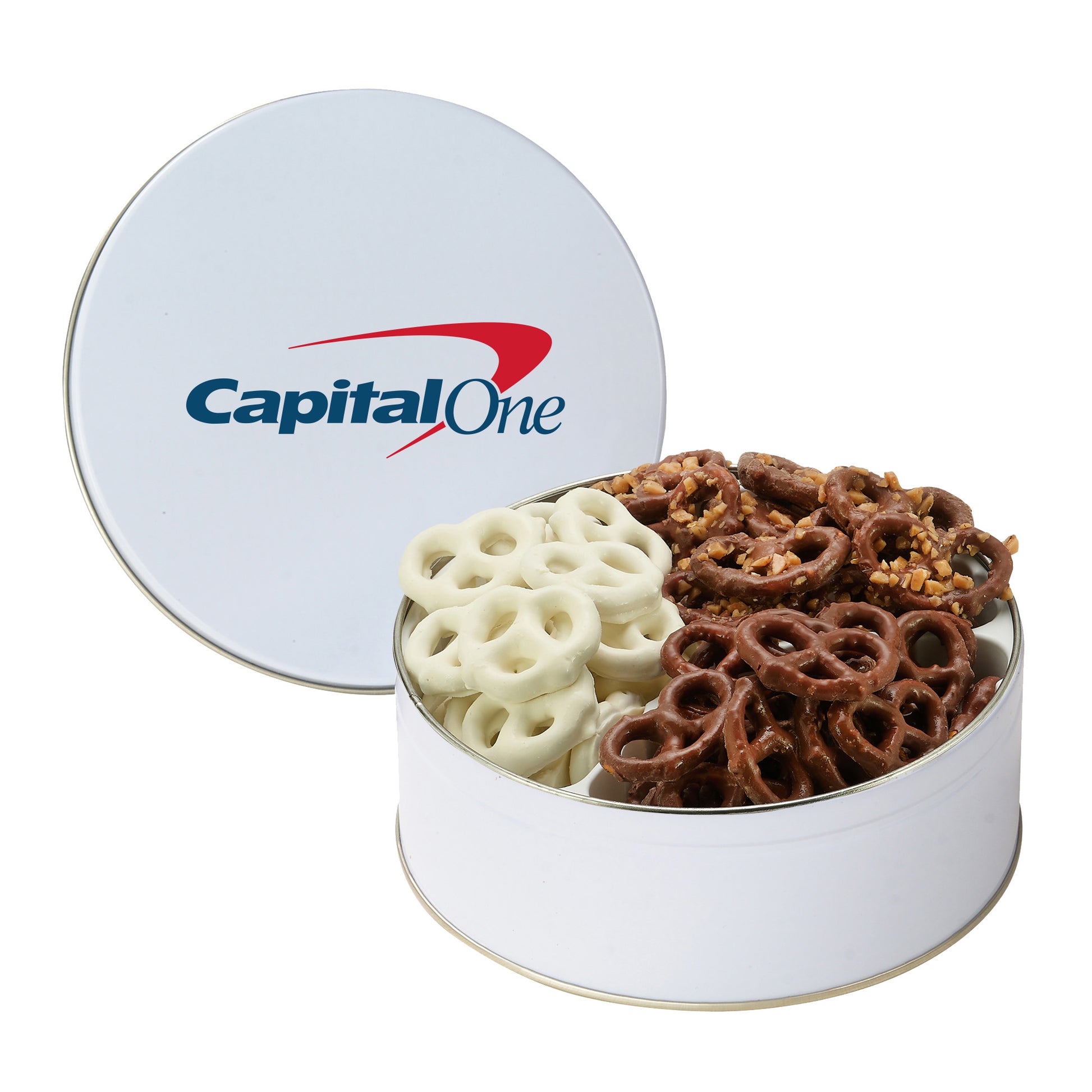 Medium 3 Way Chocolate Pretzel Tin