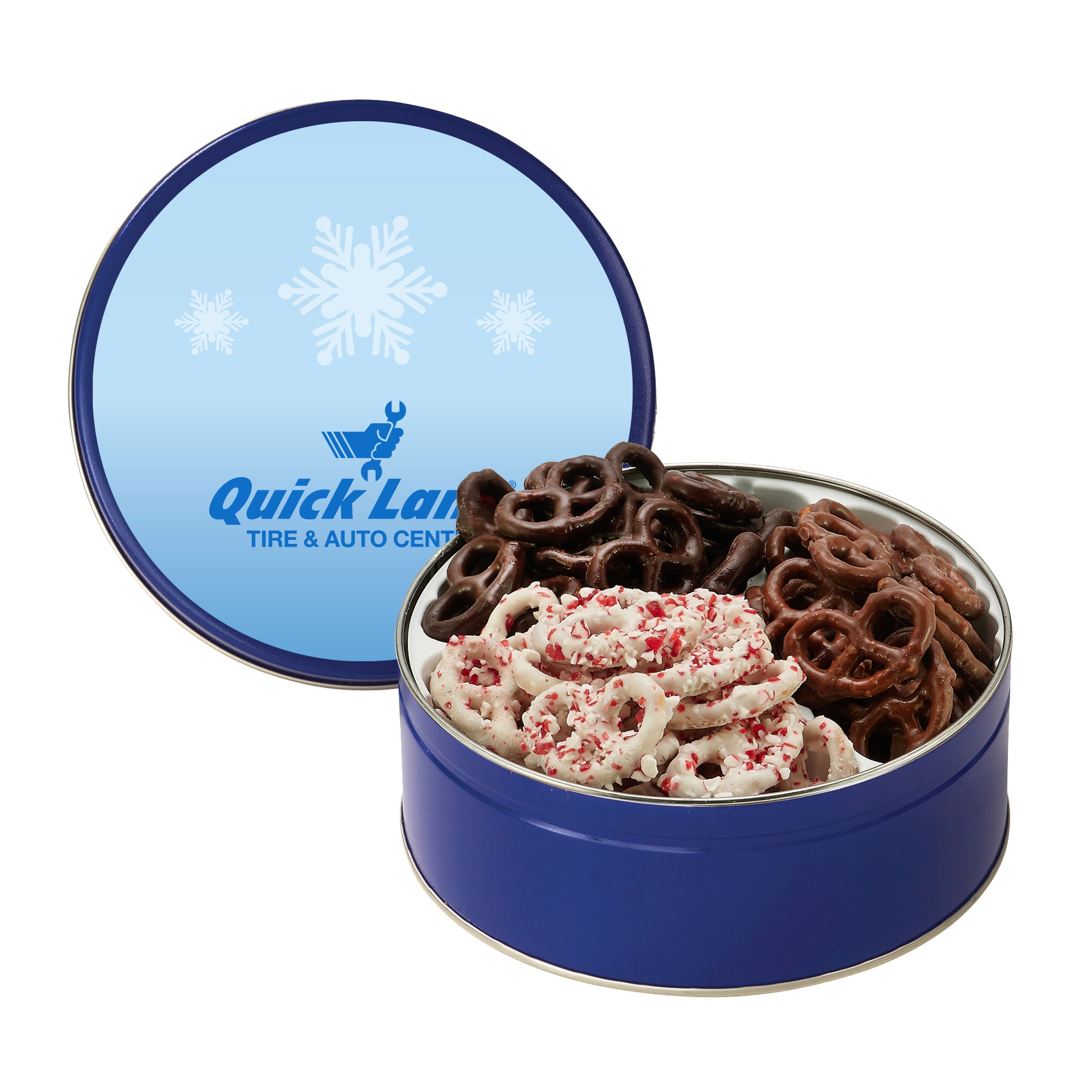 Medium 3 Way Chocolate Pretzel Tin