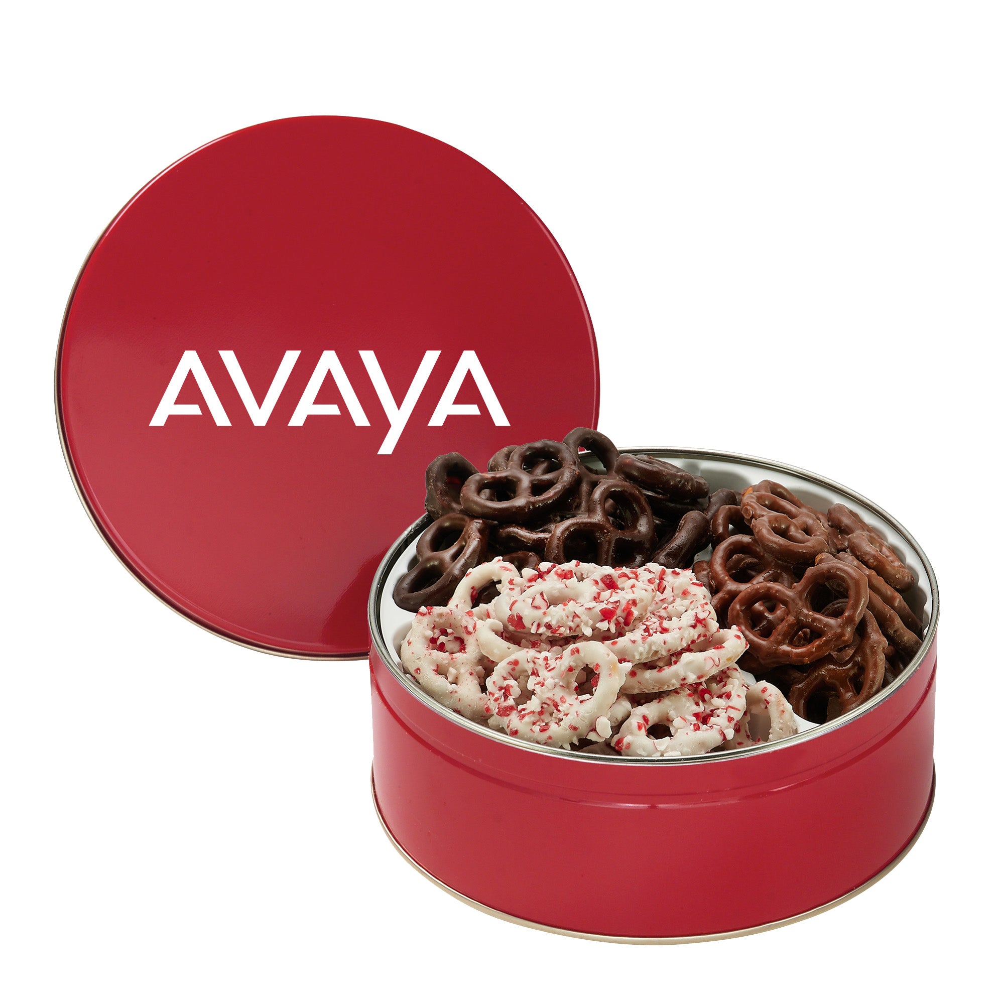 Medium 3 Way Chocolate Pretzel Tin