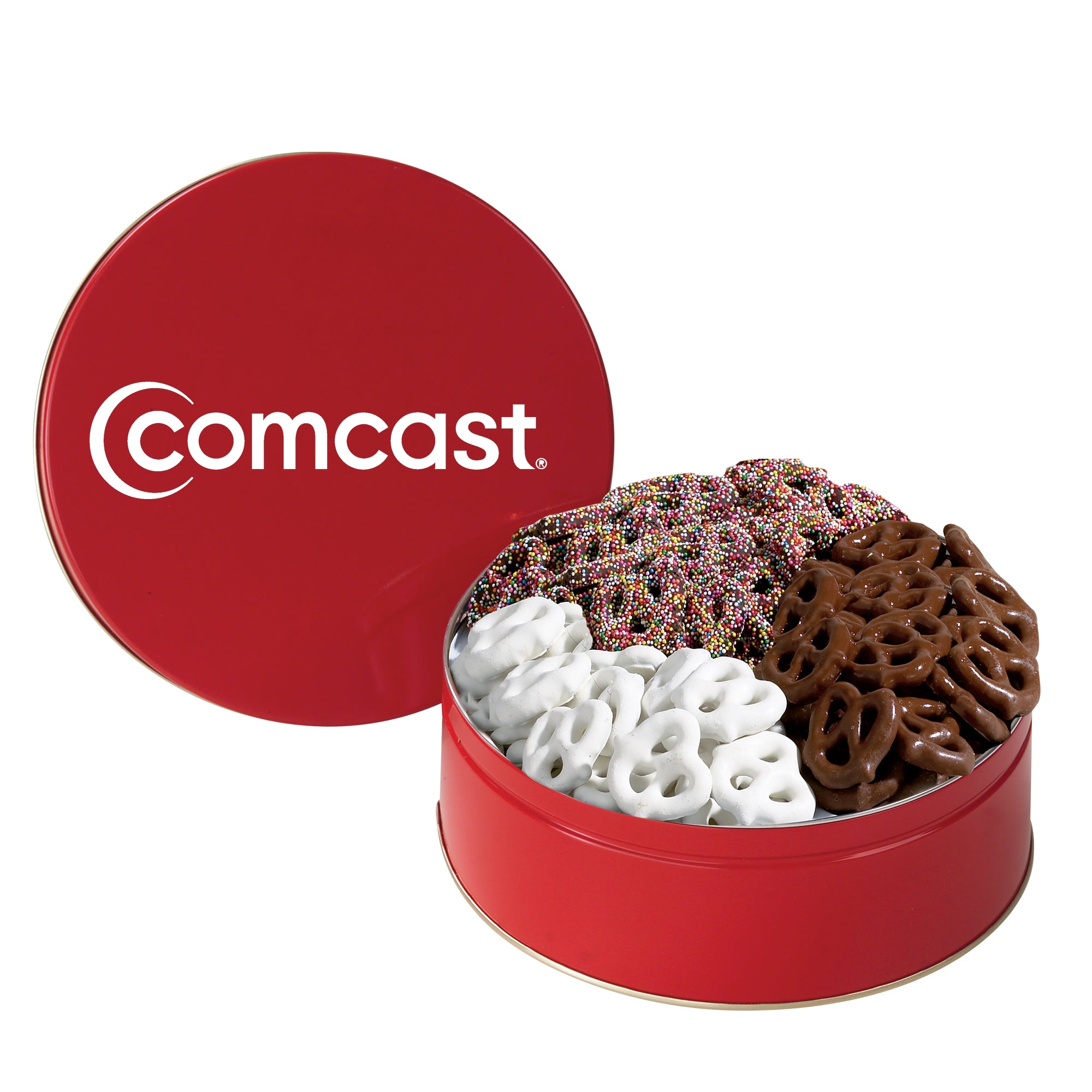 Medium 3 Way Chocolate Pretzel Tin