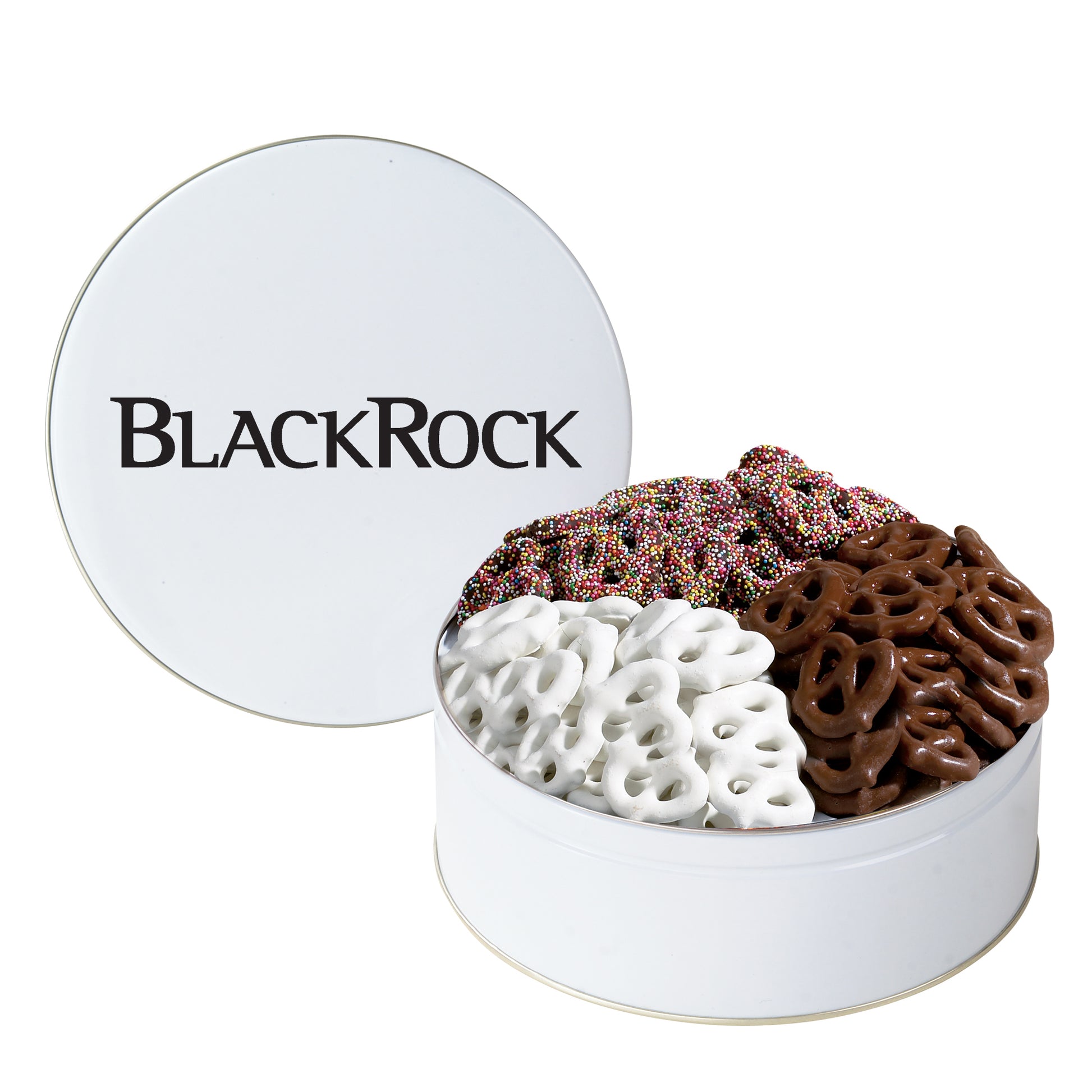 Medium 3 Way Chocolate Pretzel Tin
