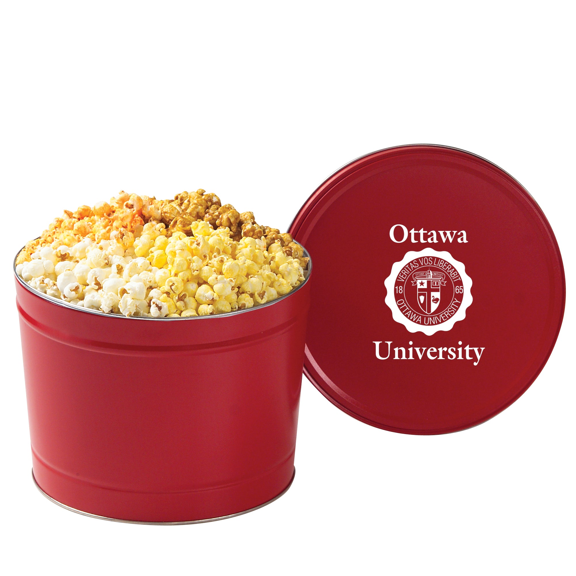 4 Way Popcorn Tin - 1.5, 2, 3.5 & 6.5 Gallon