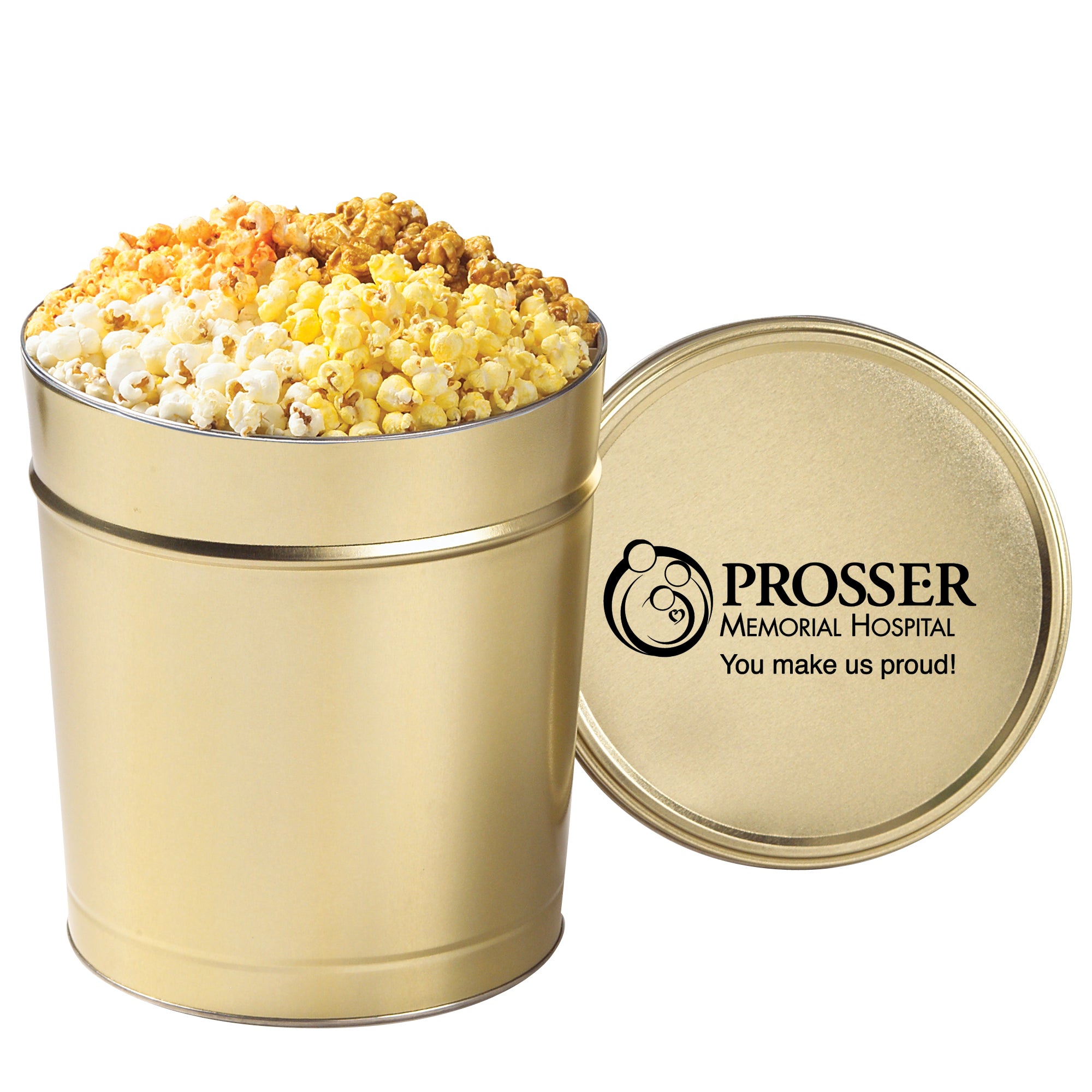 4 Way Popcorn Tin - 1.5, 2, 3.5 & 6.5 Gallon