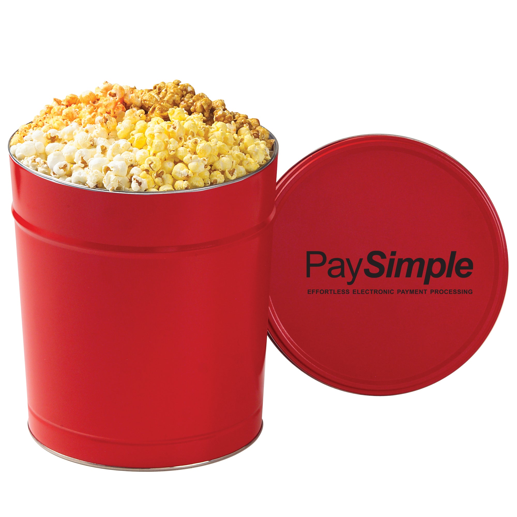 4 Way Popcorn Tin - 1.5, 2, 3.5 & 6.5 Gallon