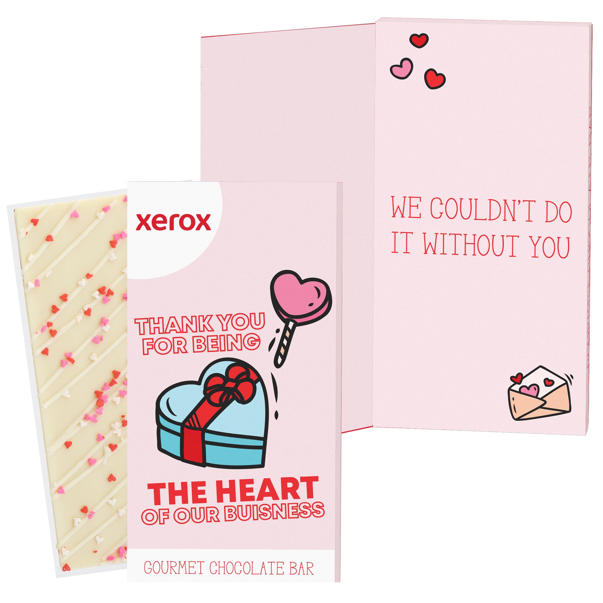 Belgian Chocolate Valentine's Day Greeting Card Box