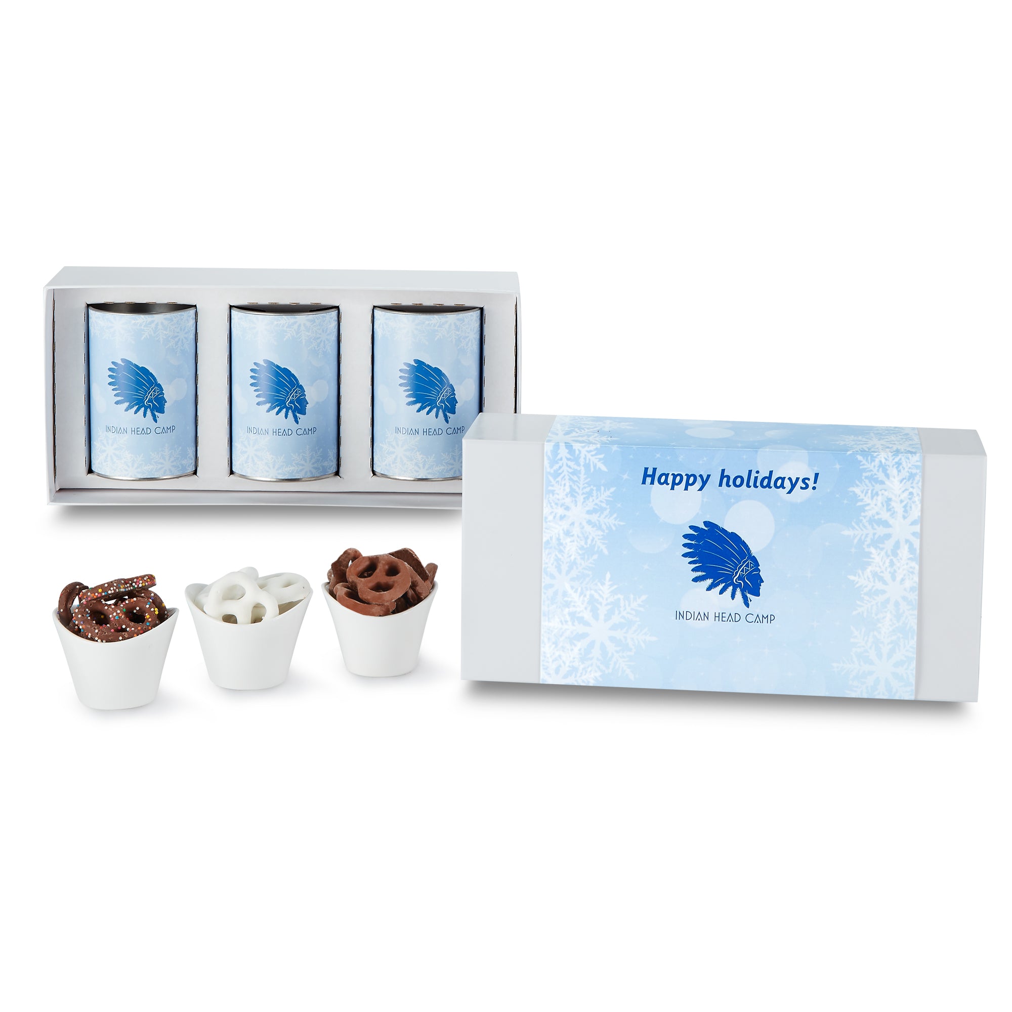 3 Way 4 inch Snack Tube Gift Set - Gift Box