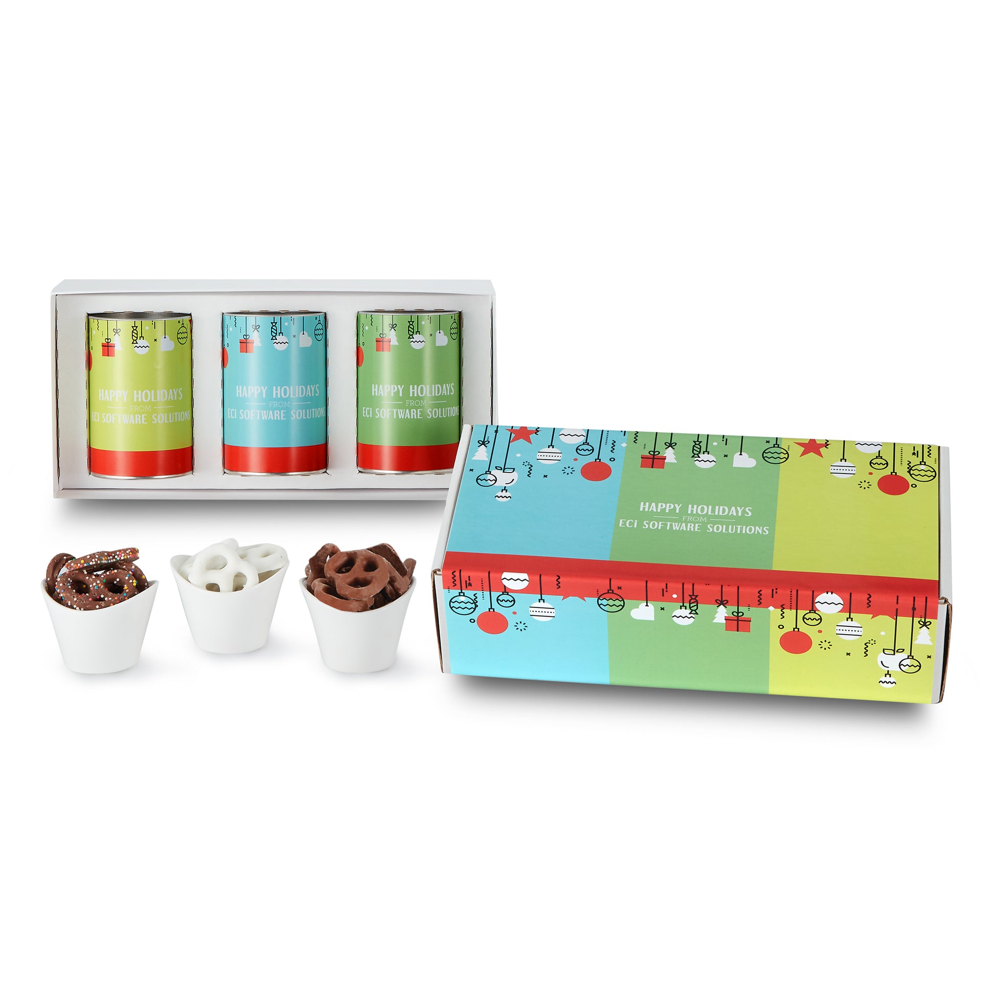 3 Way 4 inch Snack Tube Gift Set - Mailer Box