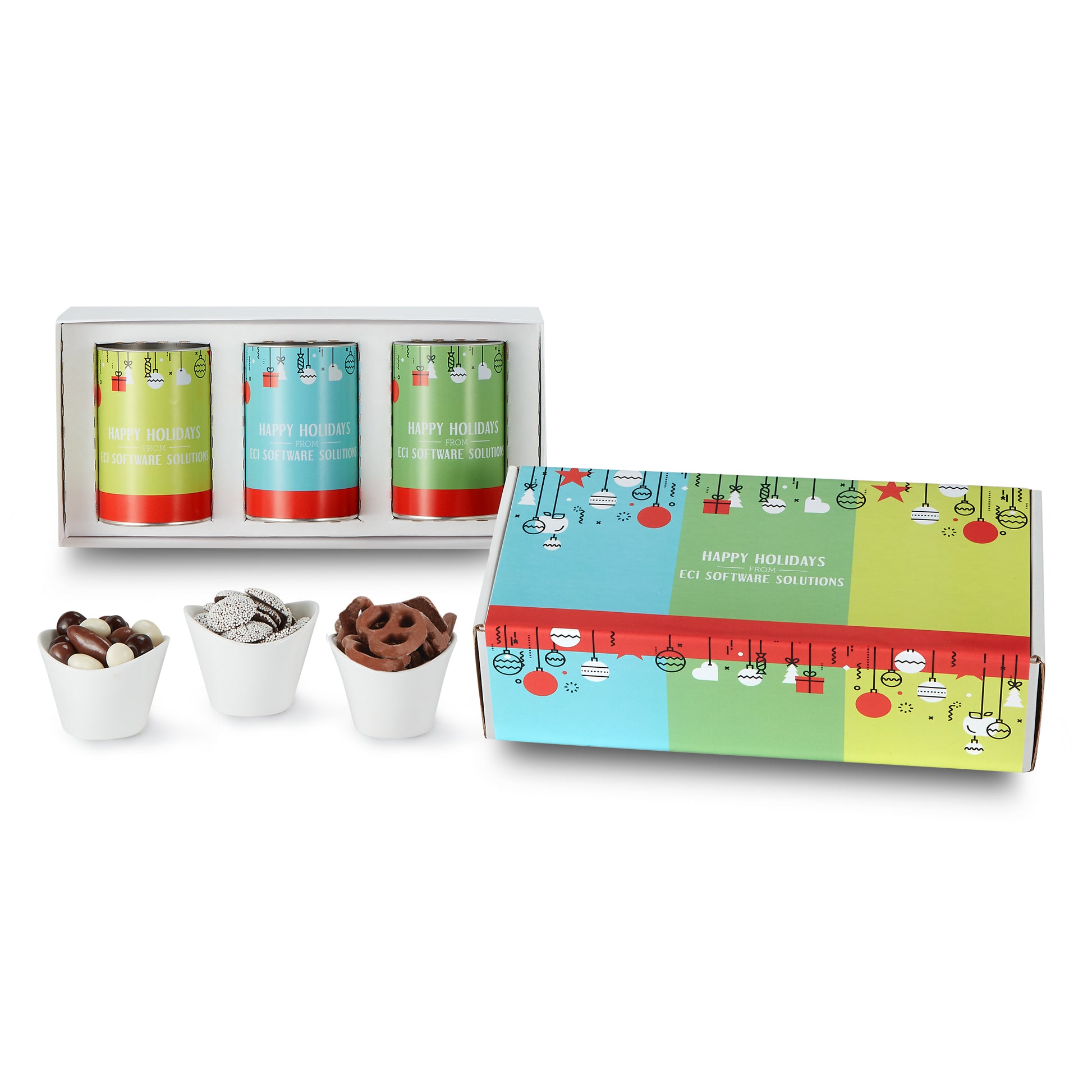 3 Way 4 inch Snack Tube Gift Set - Mailer Box
