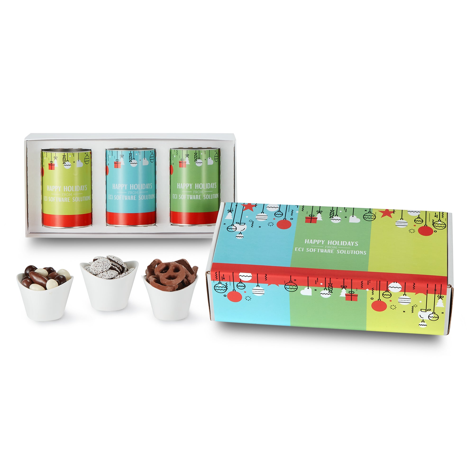 3 Way 4 inch Snack Tube Gift Set - Mailer Box