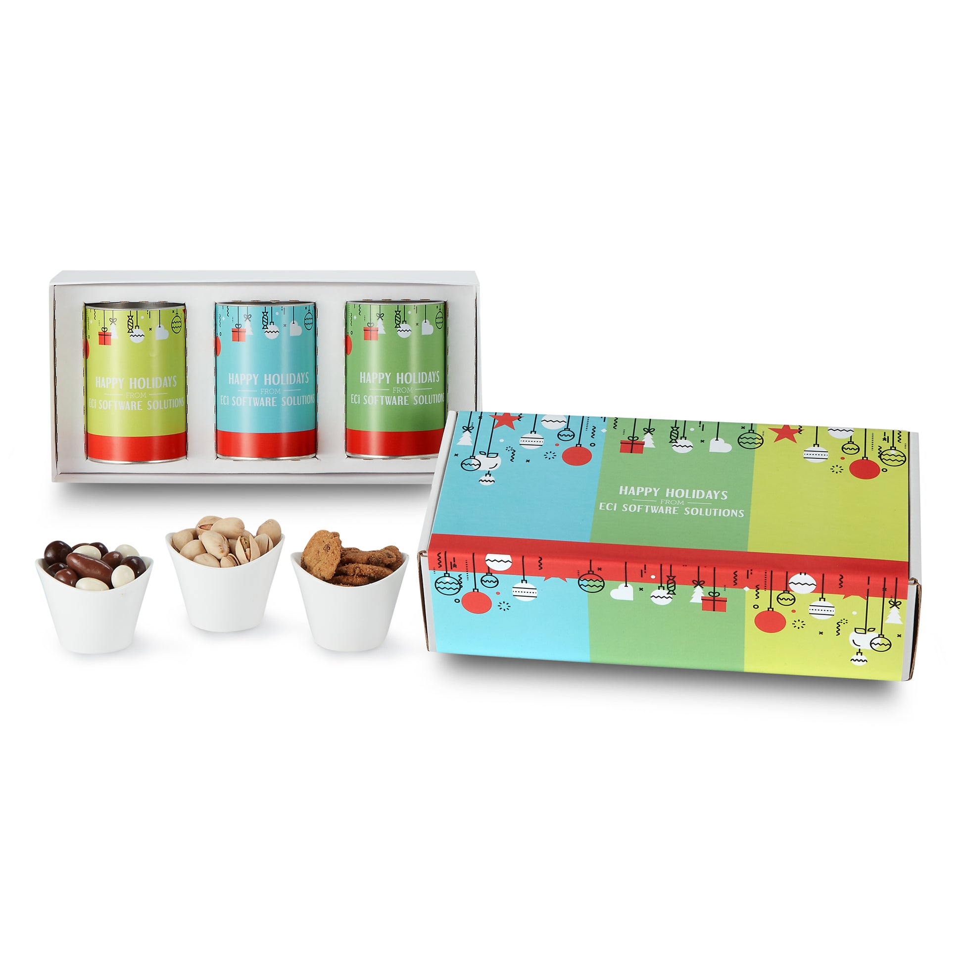 3 Way 4 inch Snack Tube Gift Set - Mailer Box