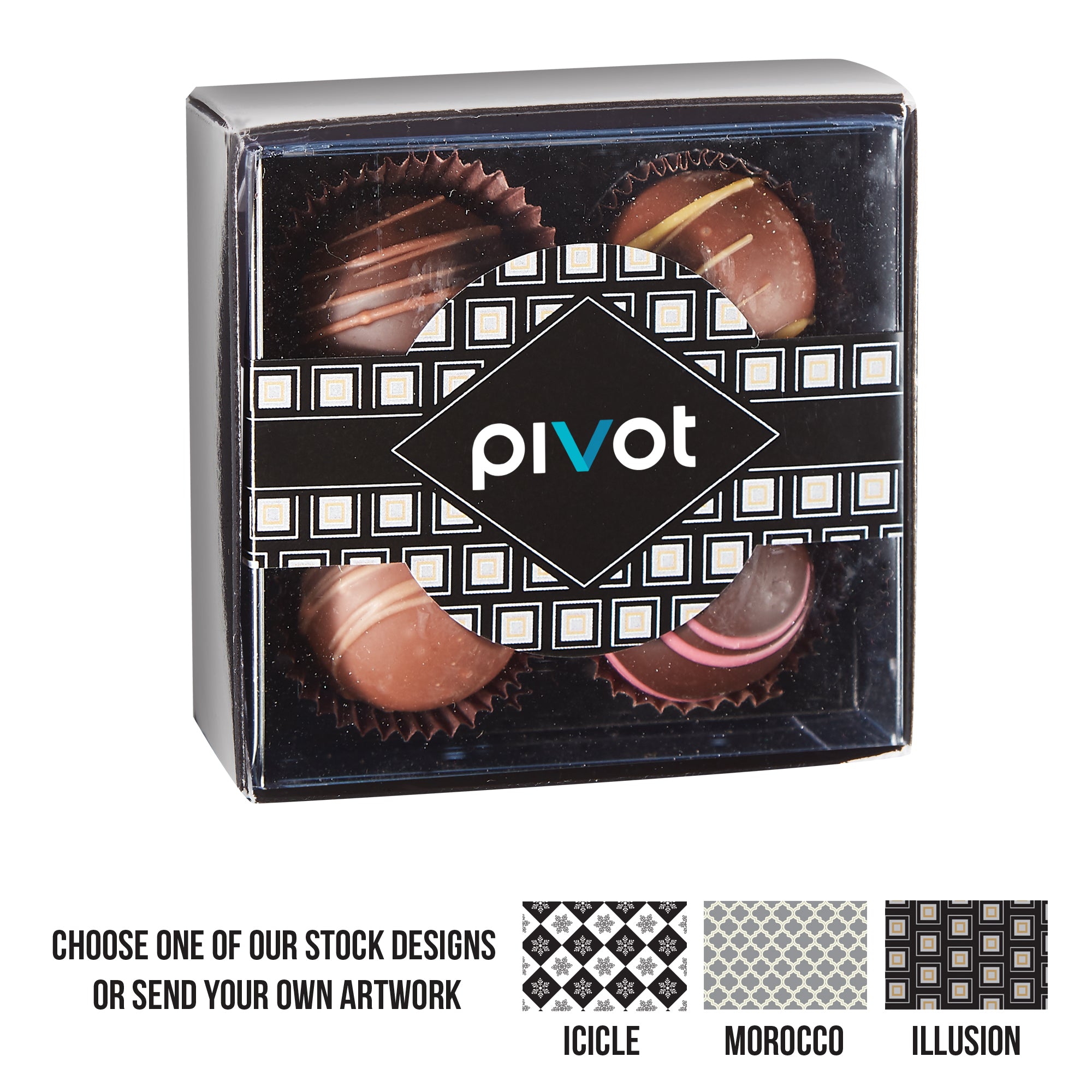 4 Piece Decadent Truffle Box