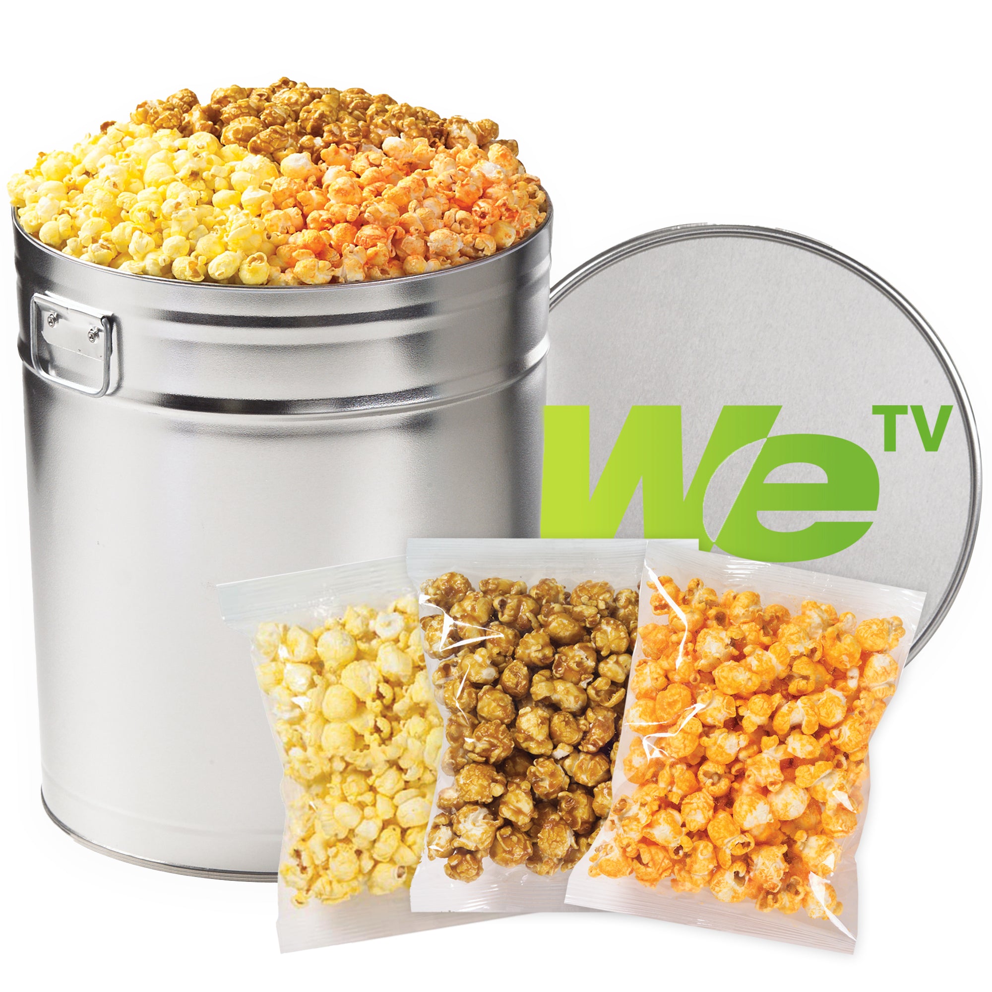 3 Way Popcorn Tin - Individually Bagged