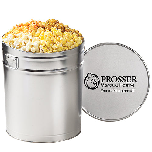 4 Way Popcorn Tin - 1.5, 2, 3.5 & 6.5 Gallon