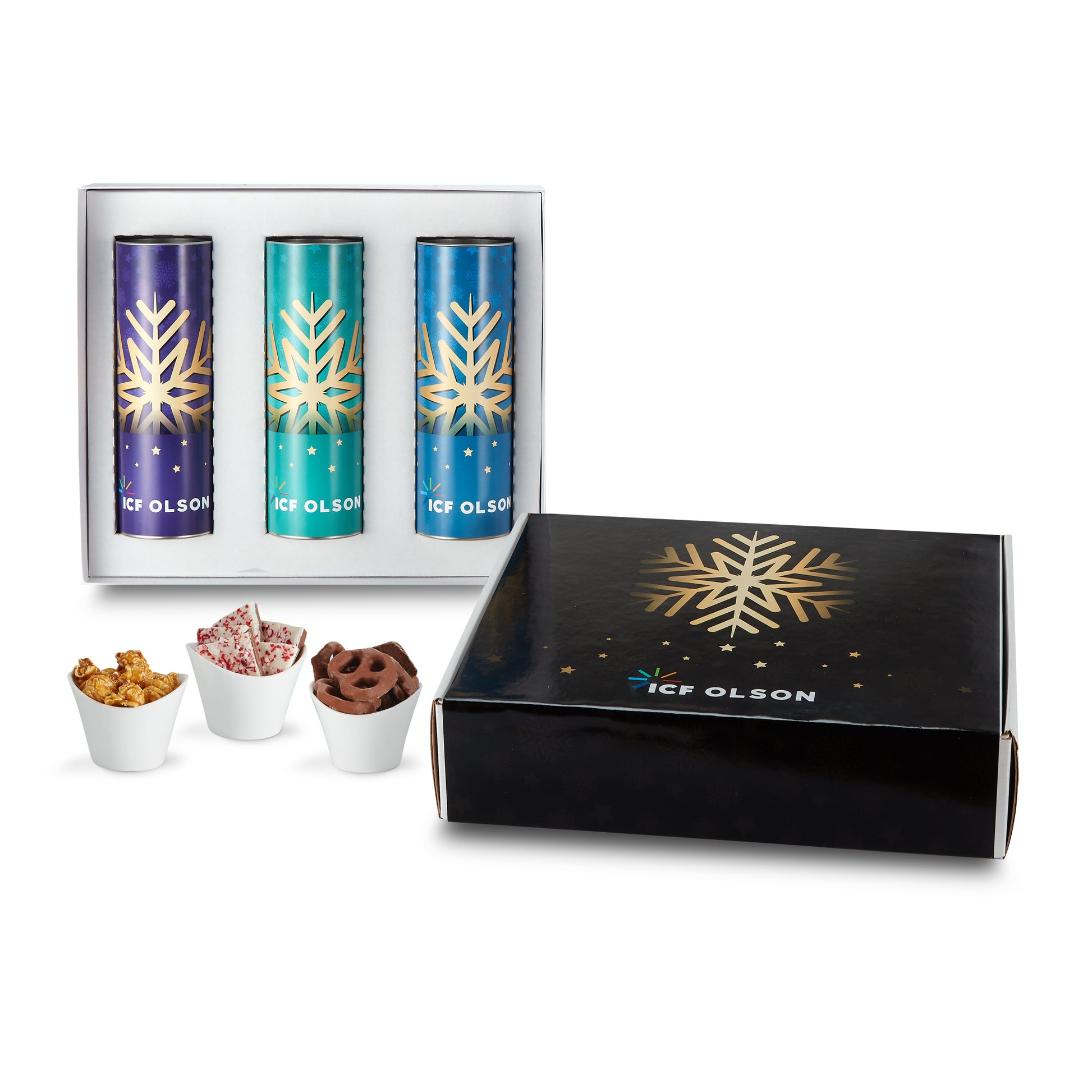 3 Way 8 inch Snack Tube Gift Set - Mailer Box