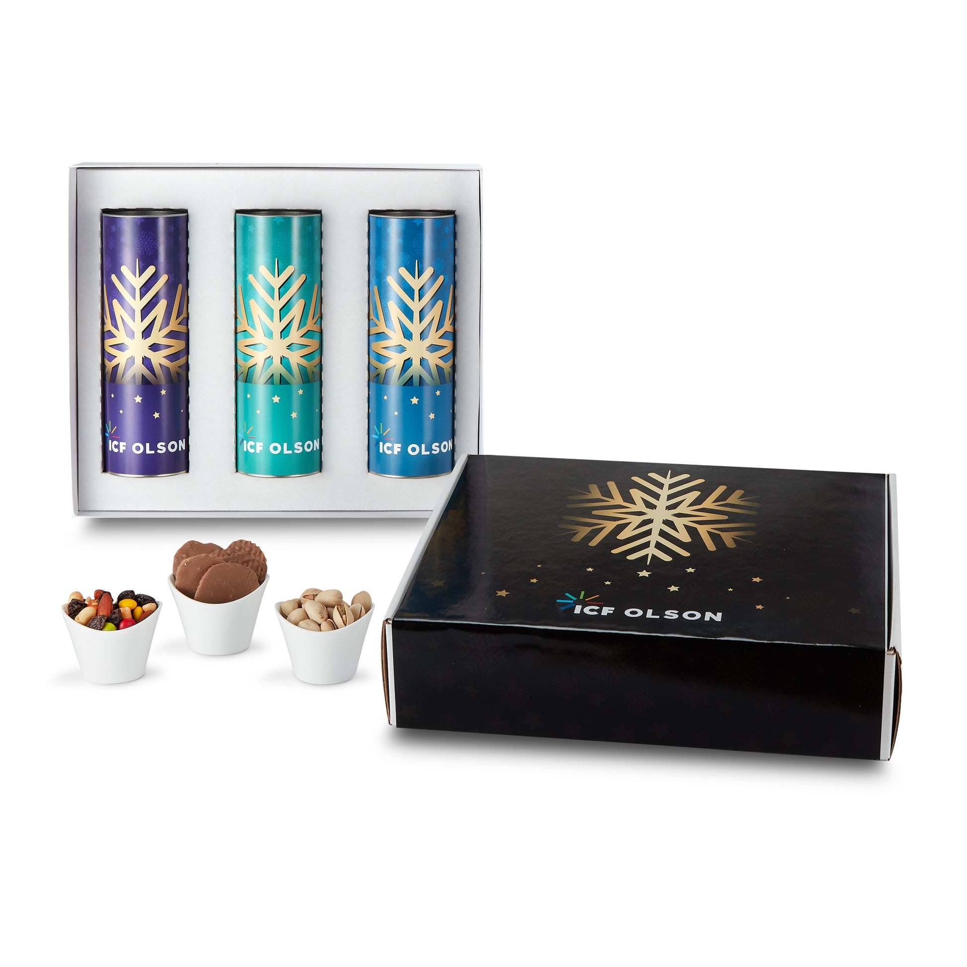 3 Way 8 inch Snack Tube Gift Set - Mailer Box