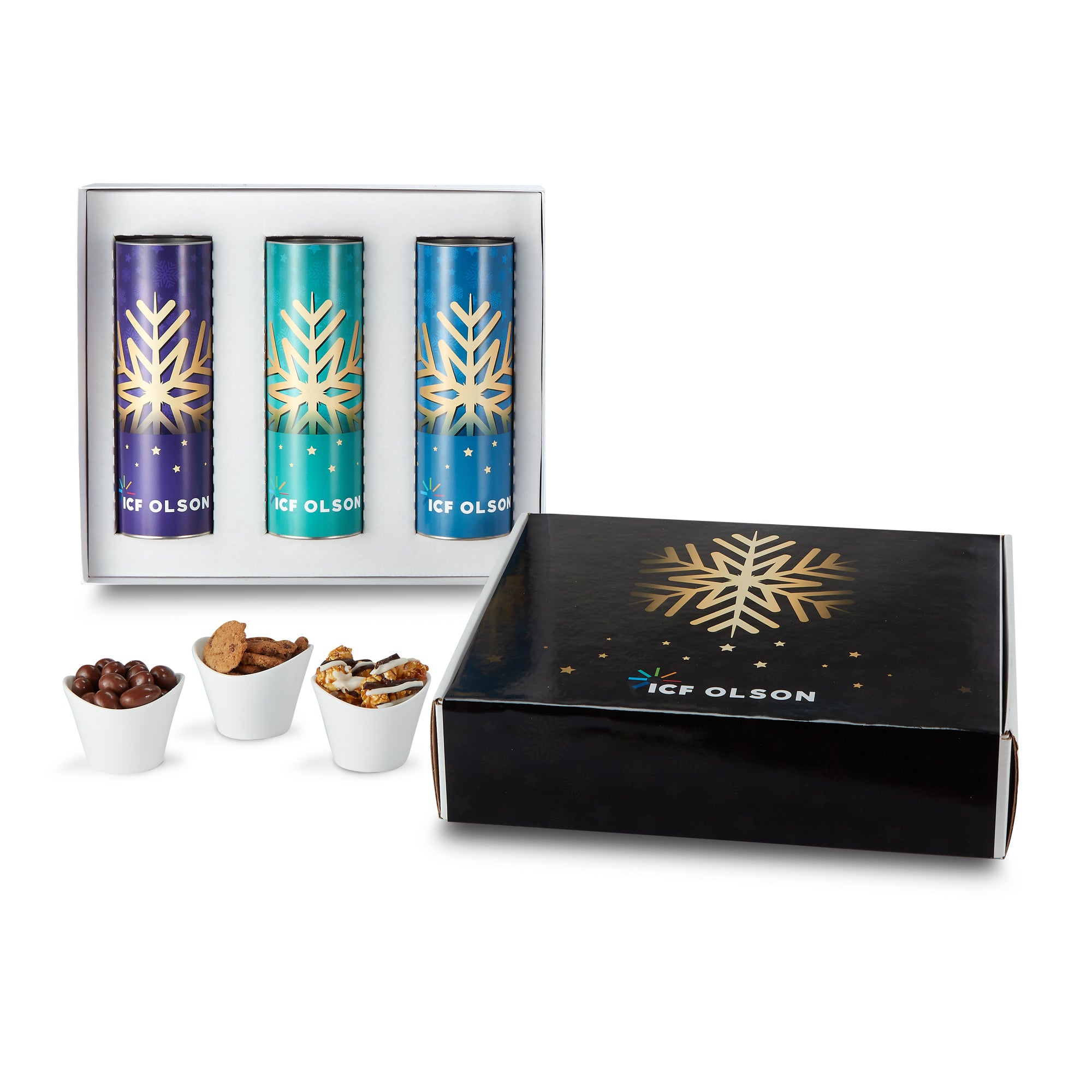 3 Way 8 inch Snack Tube Gift Set - Mailer Box