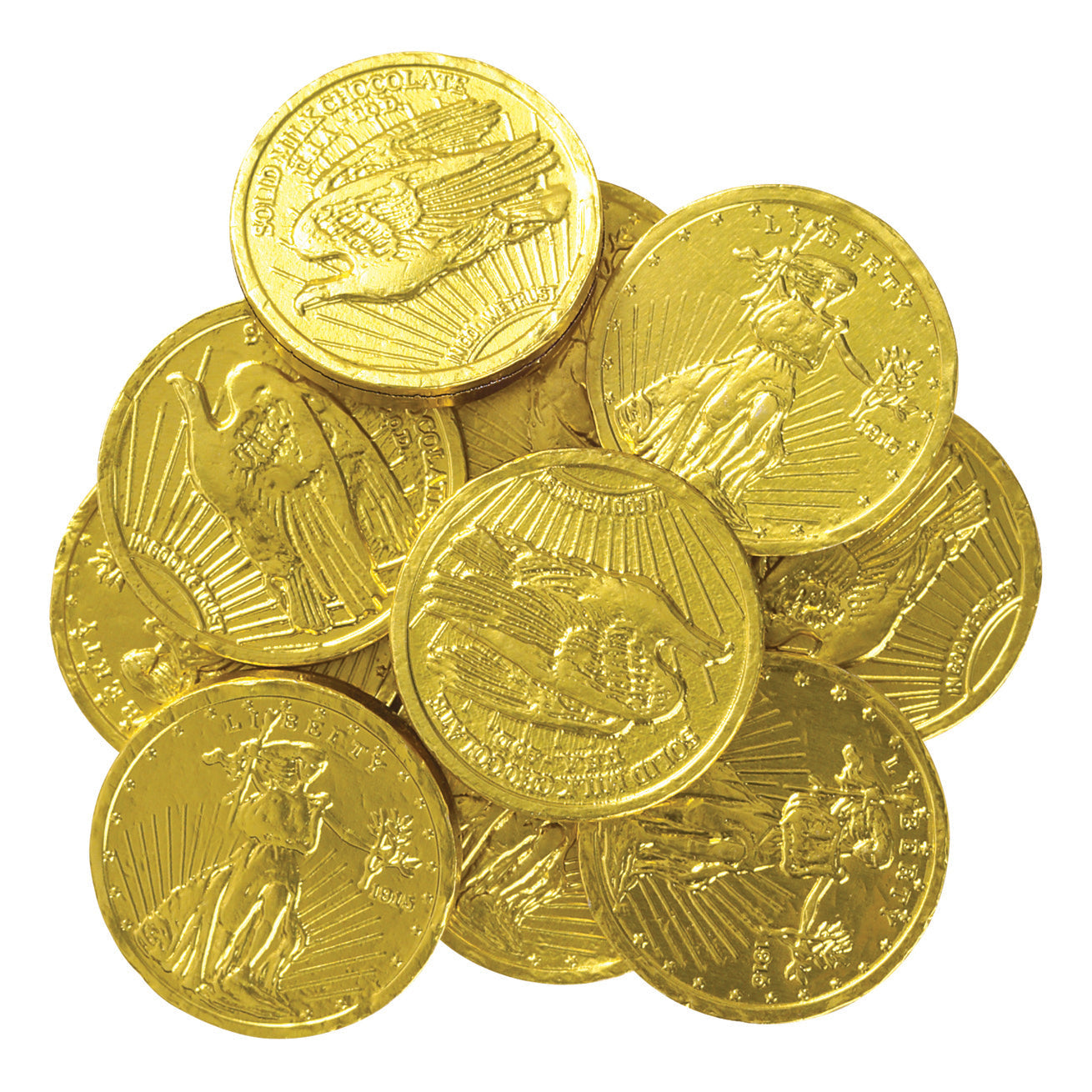1 1/4" Gold Chocolate Coins