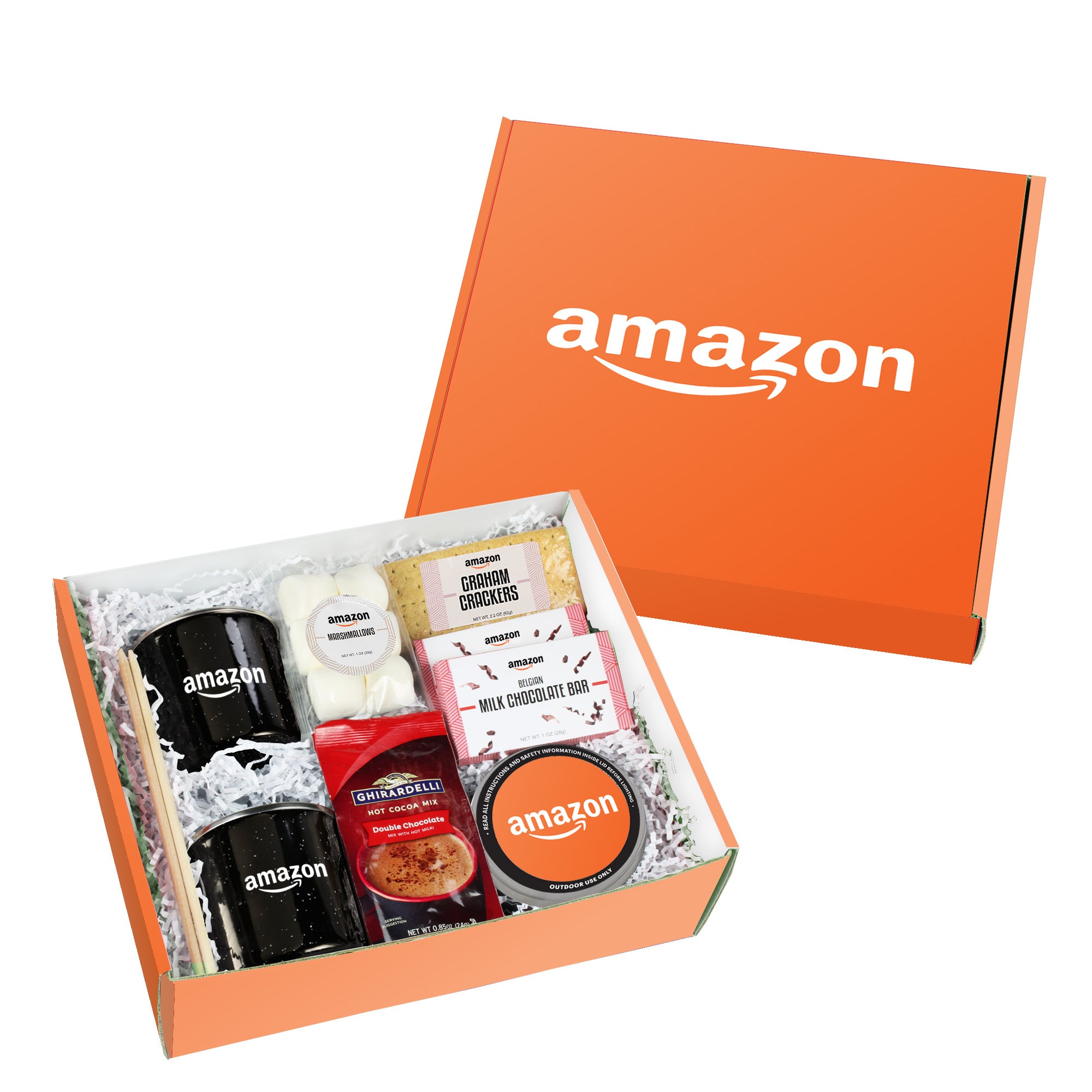 S'more Cocoa Speckled Camping Mug Gift Set