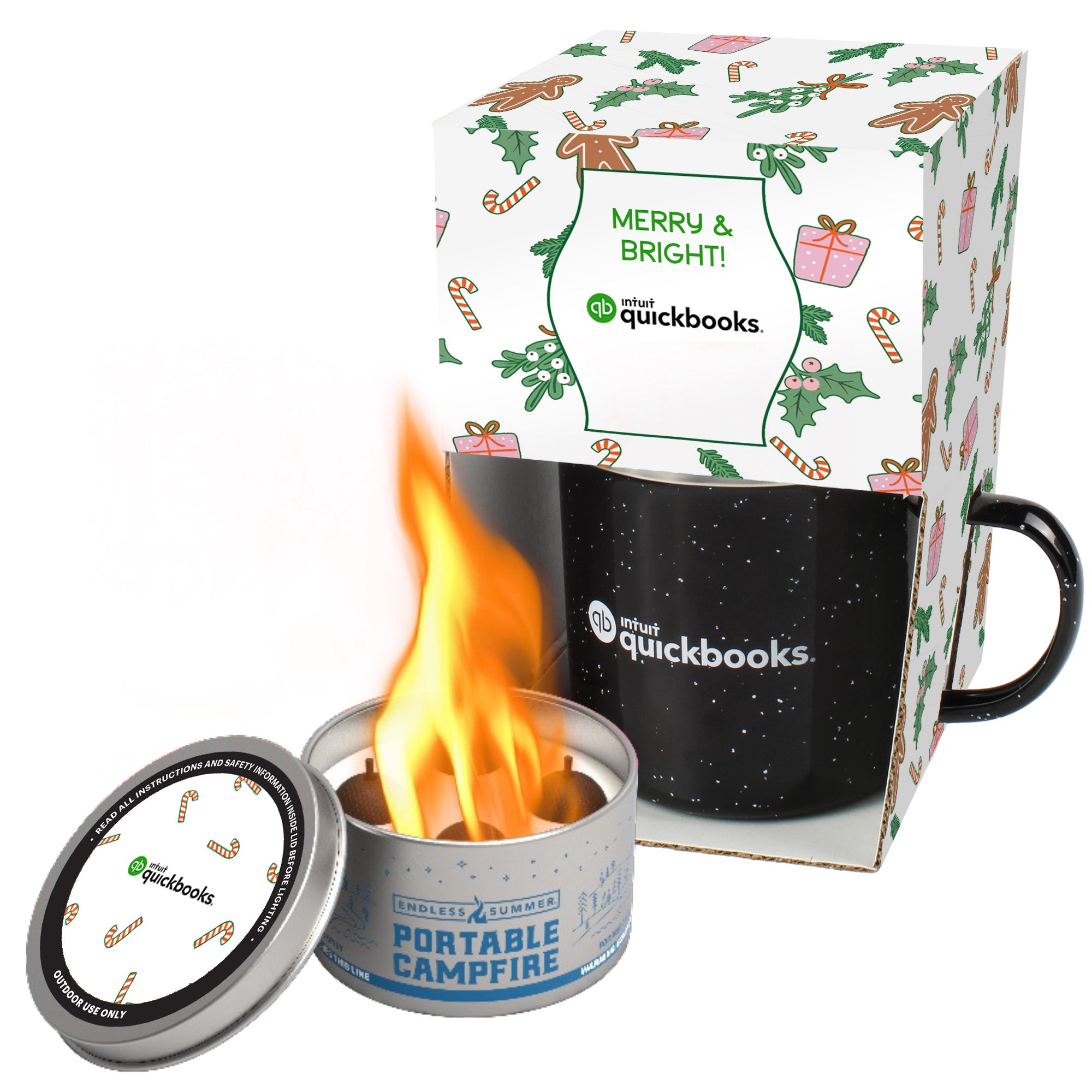 16 oz Speckled Camping Mug Gift Set