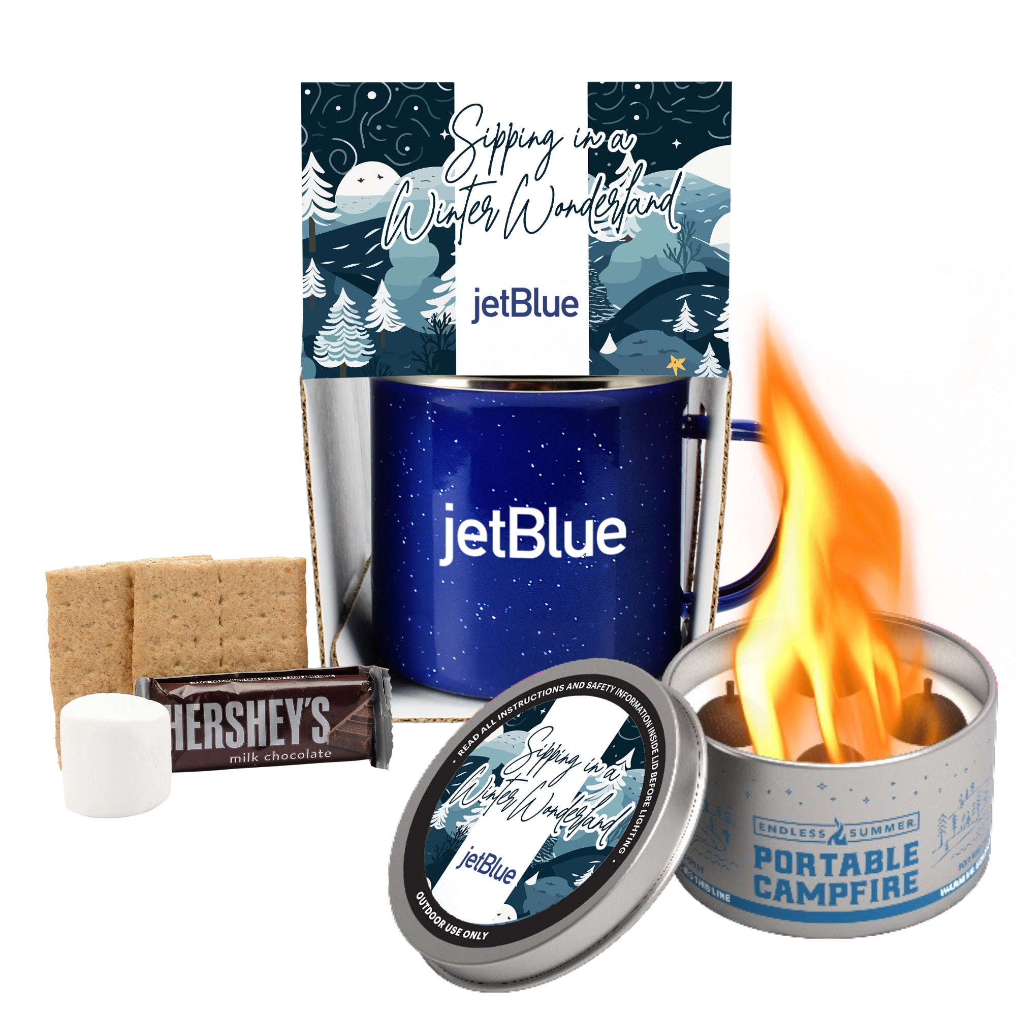 16 oz Speckled Camping Mug Gift Set