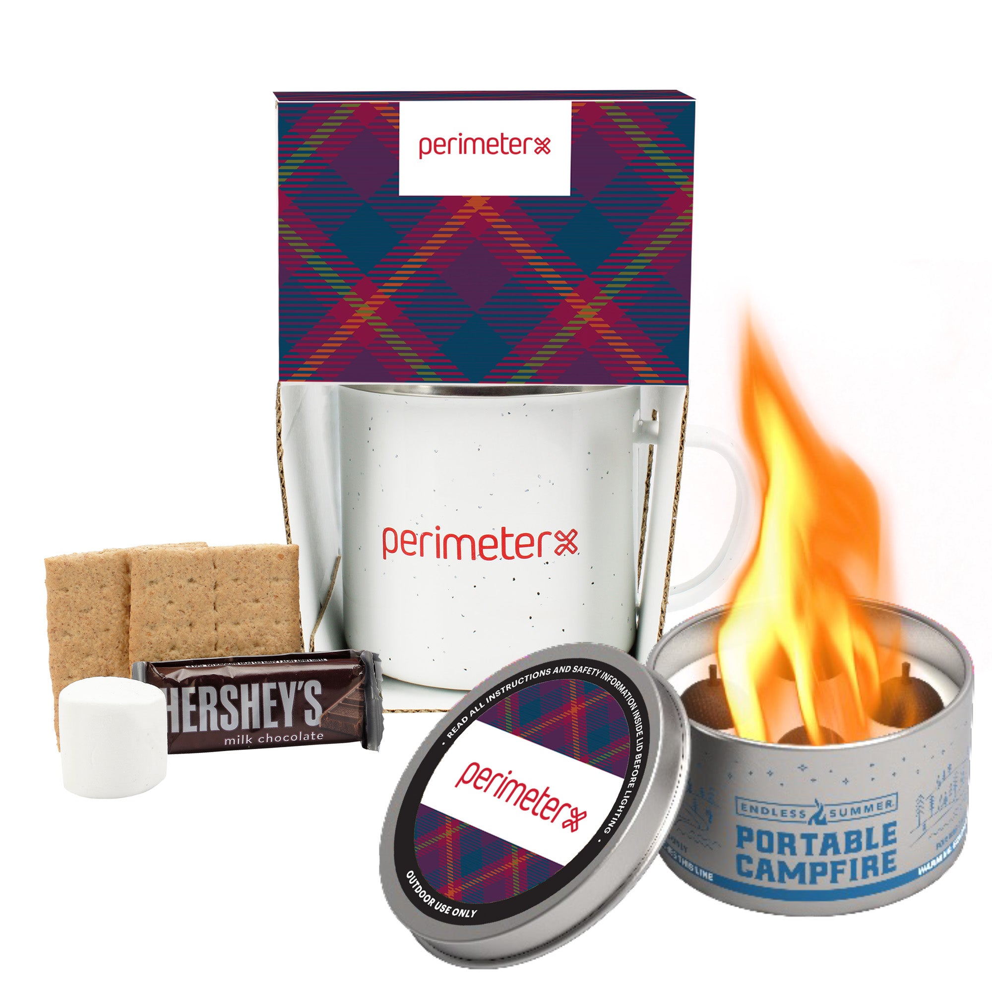 16 oz Speckled Camping Mug Gift Set