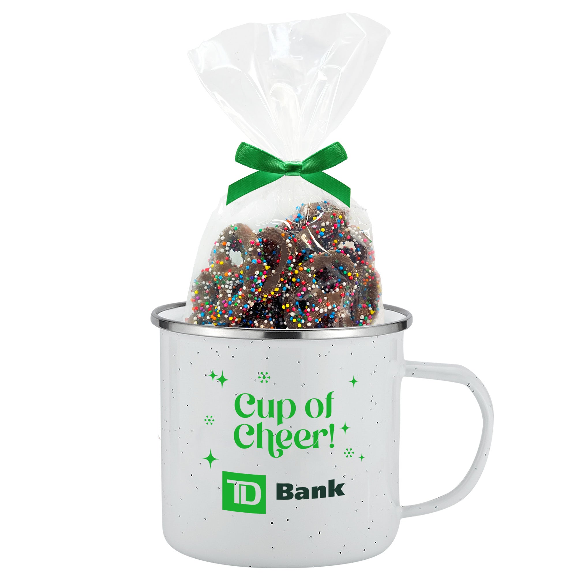 16 oz Speckled Camping Mug with Mug Stuffer