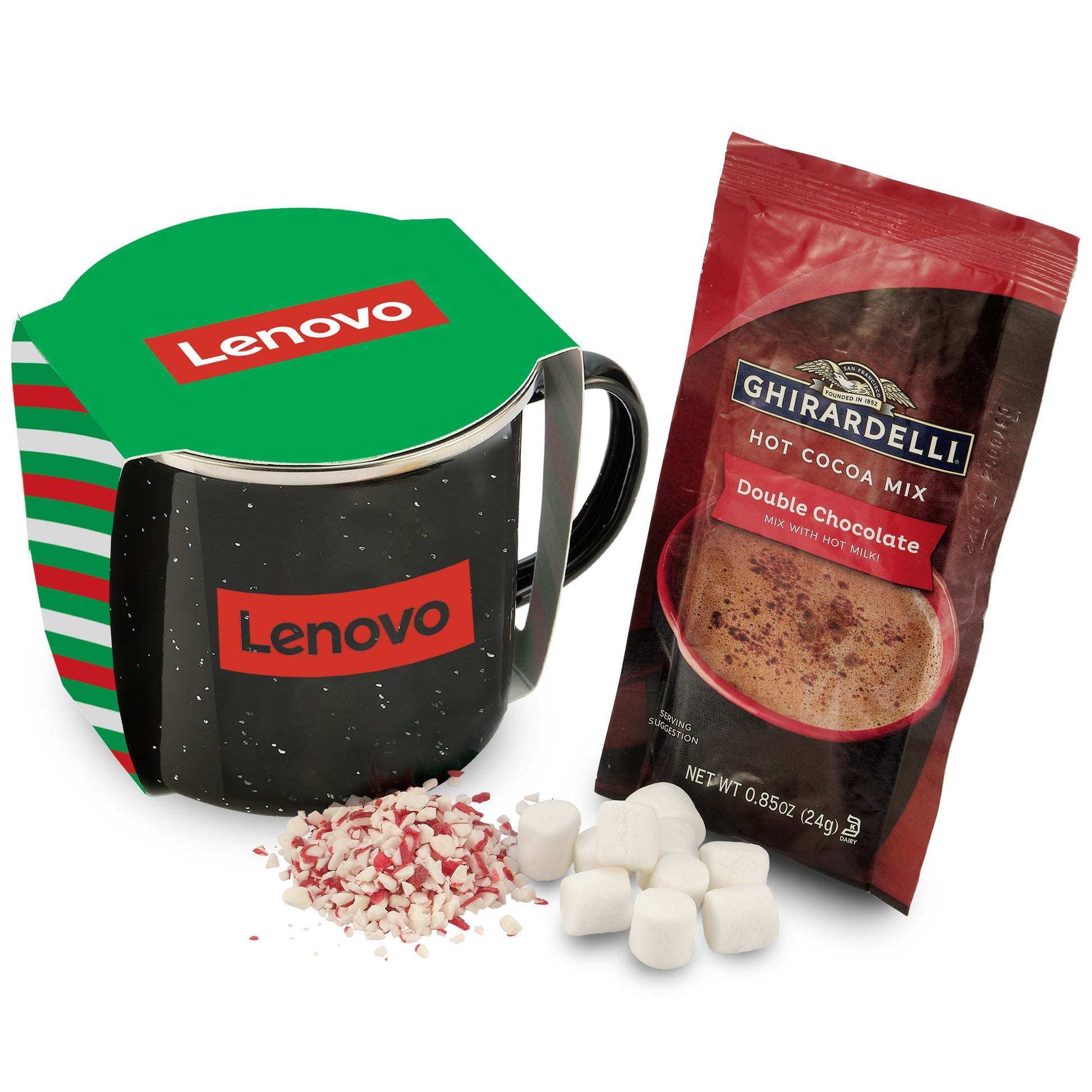 16 oz Speckled Camping Mug Gift Sets w/ Sleeve