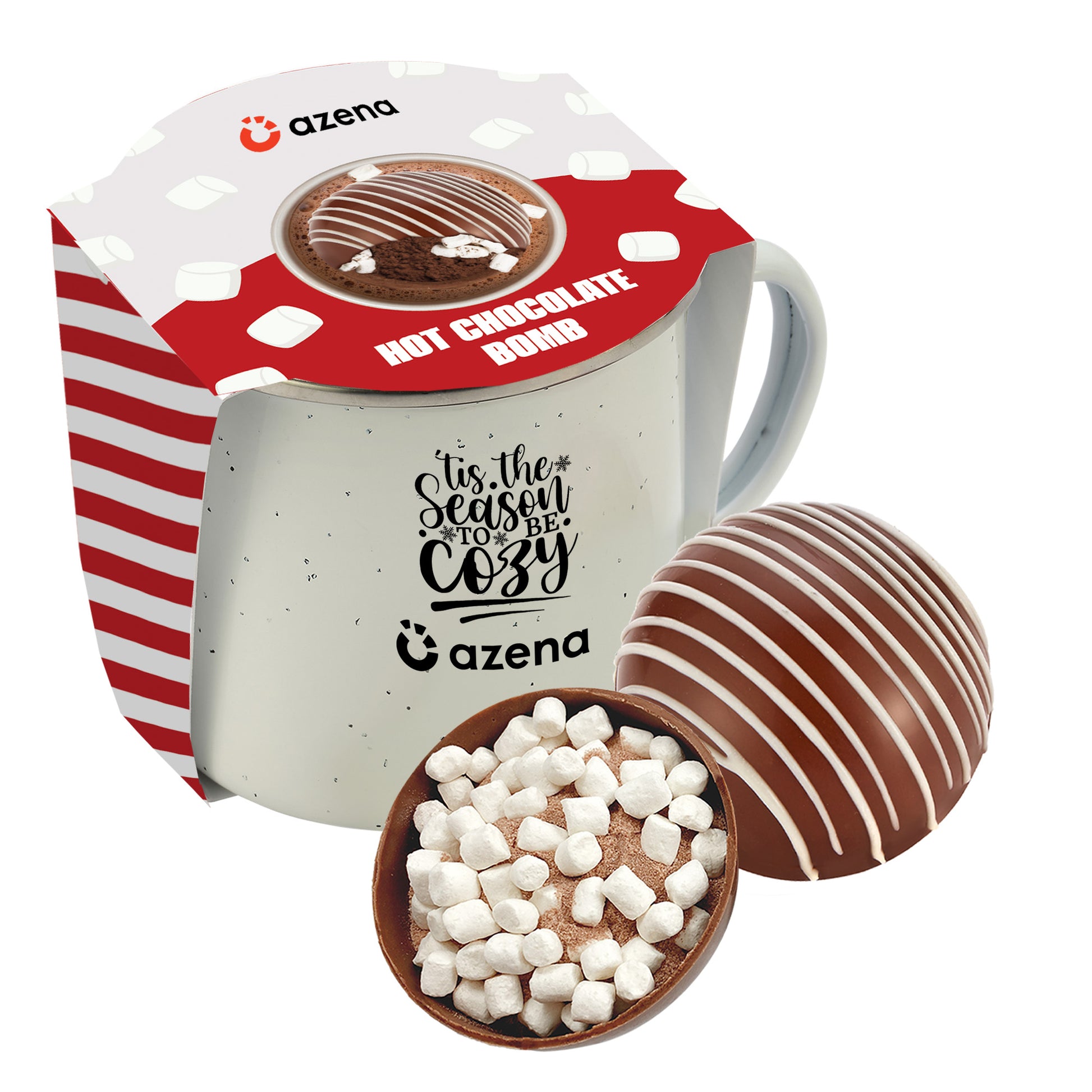 16 oz Speckled Camping Mug Gift Sets w/ Sleeve