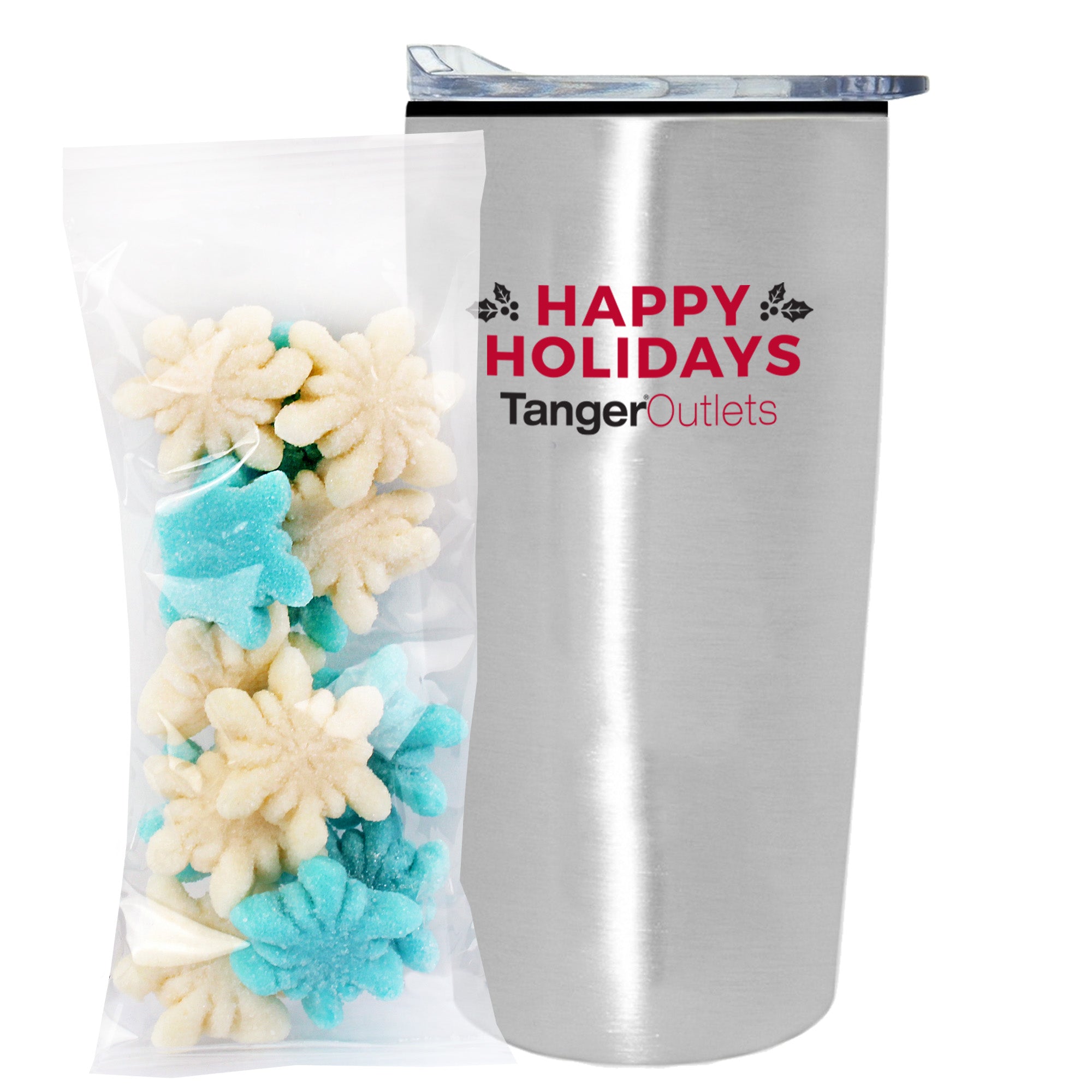 20 oz Straight Wall Tumbler w/ Plastic Liner with Holiday Fills