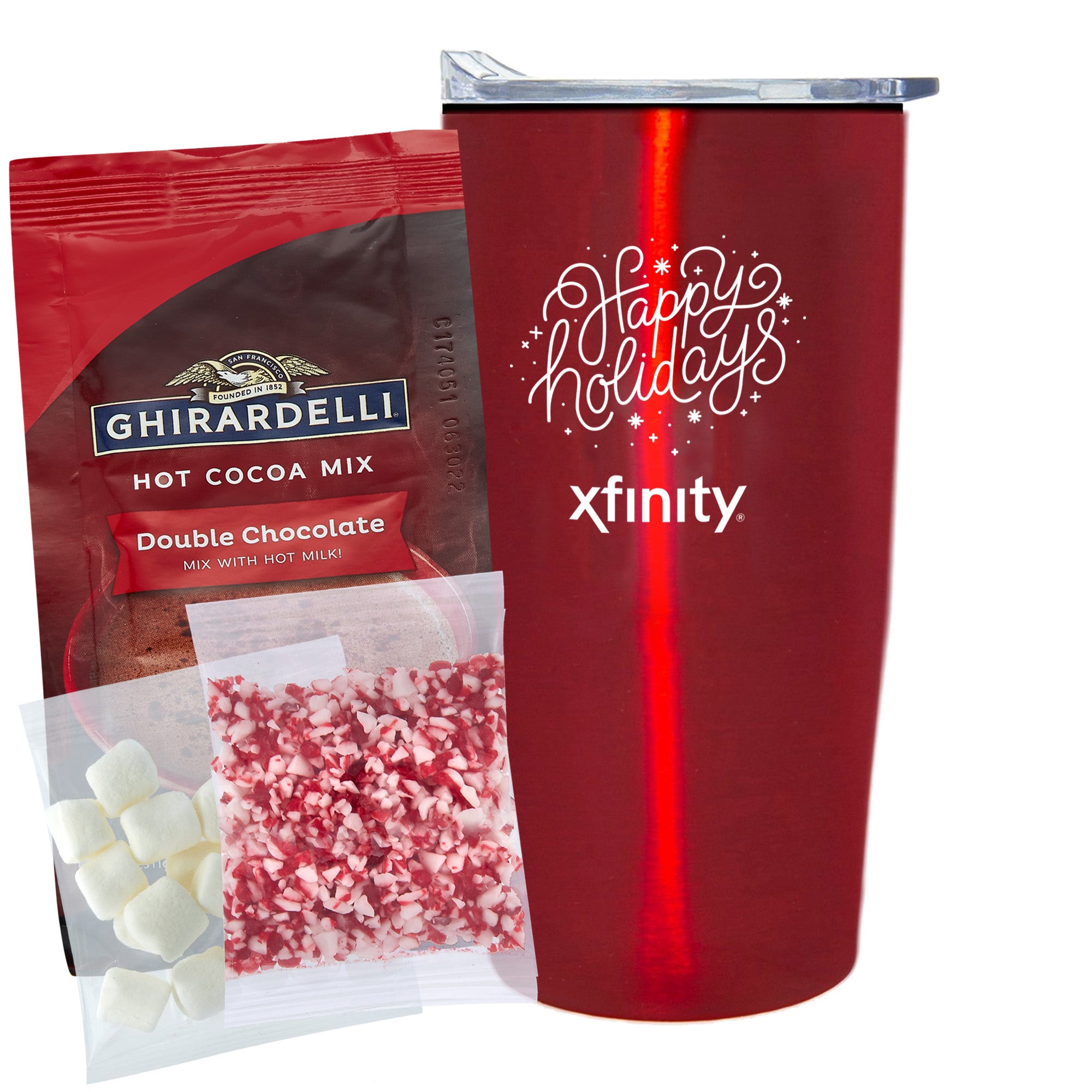 20 oz Straight Wall Tumbler w/ Plastic Liner with Holiday Fills