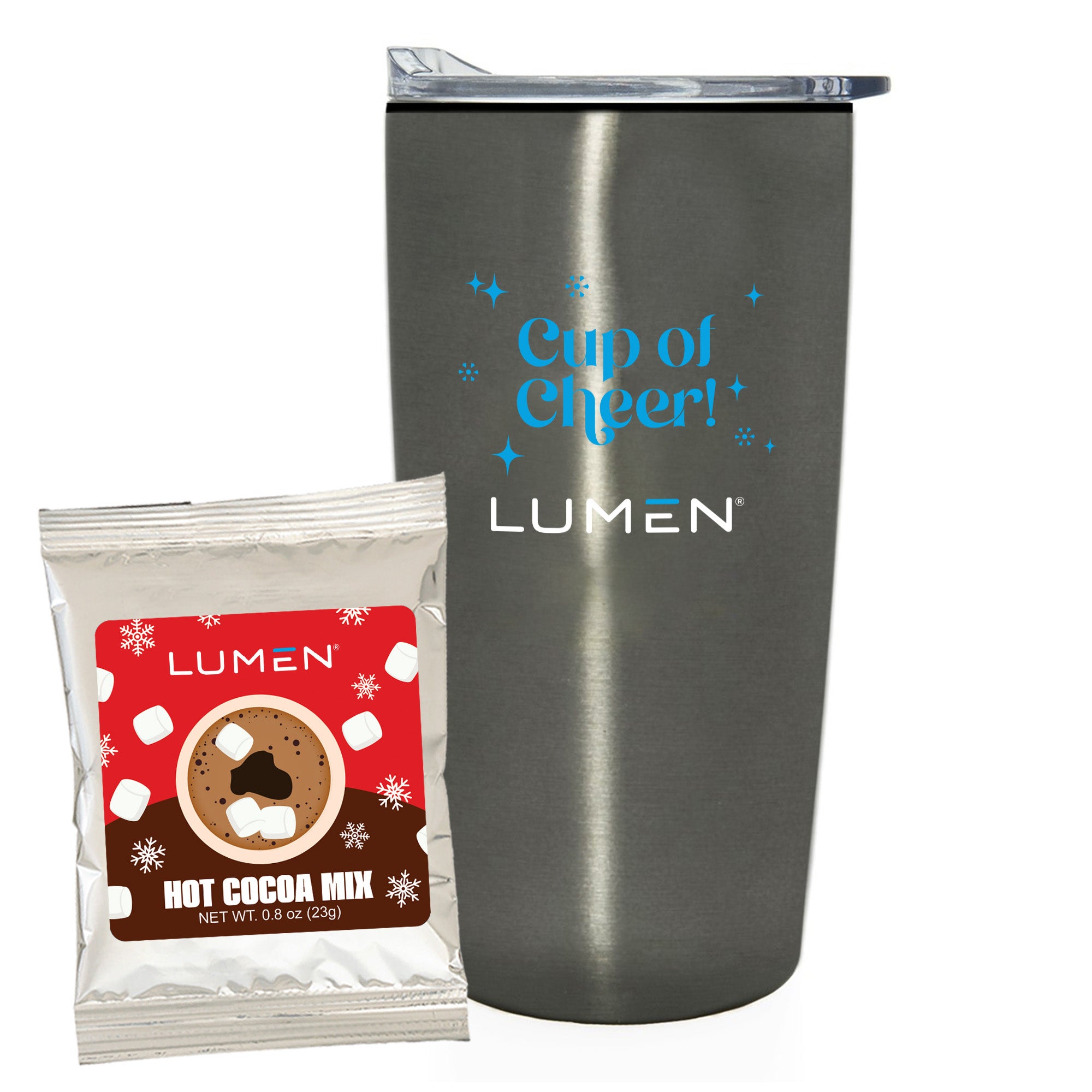 20 oz Straight Wall Tumbler w/ Plastic Liner with Holiday Fills