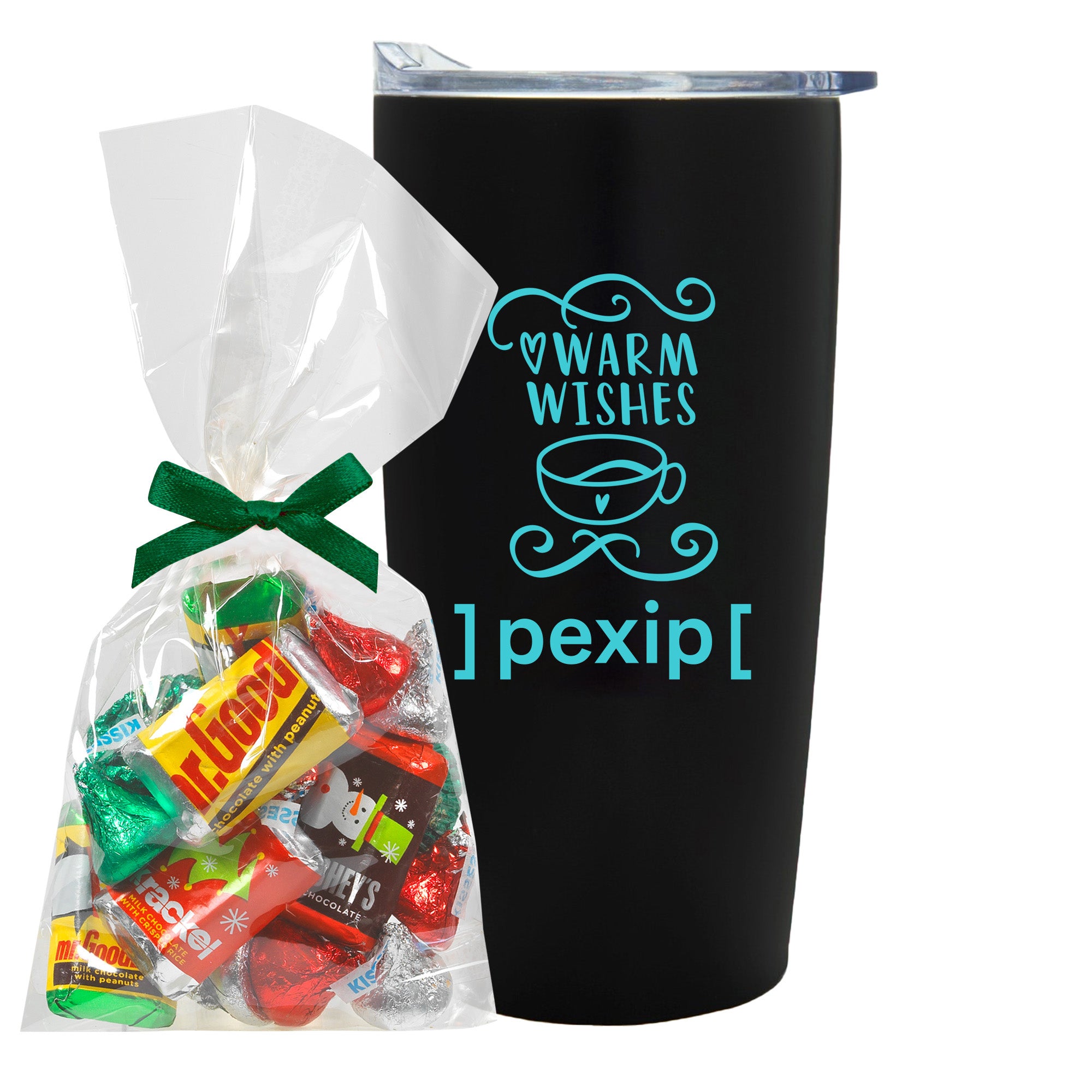 20 oz Straight Wall Tumbler w/ Plastic Liner with Holiday Fills