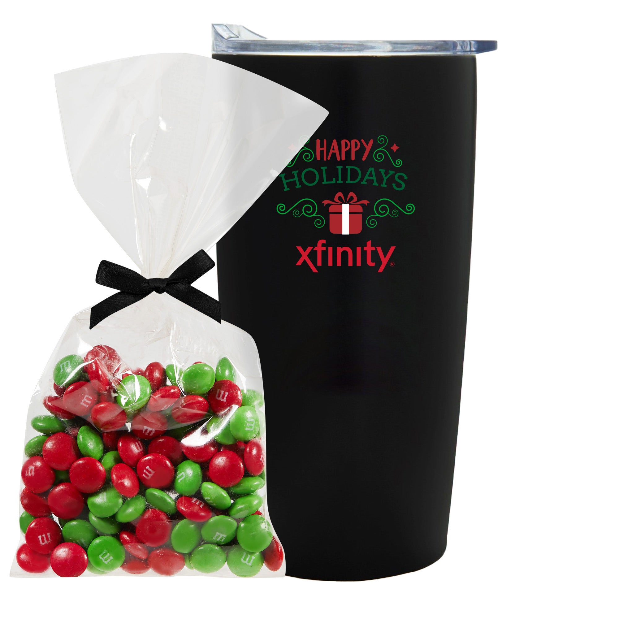 20 oz Straight Wall Tumbler w/ Plastic Liner with Holiday Fills
