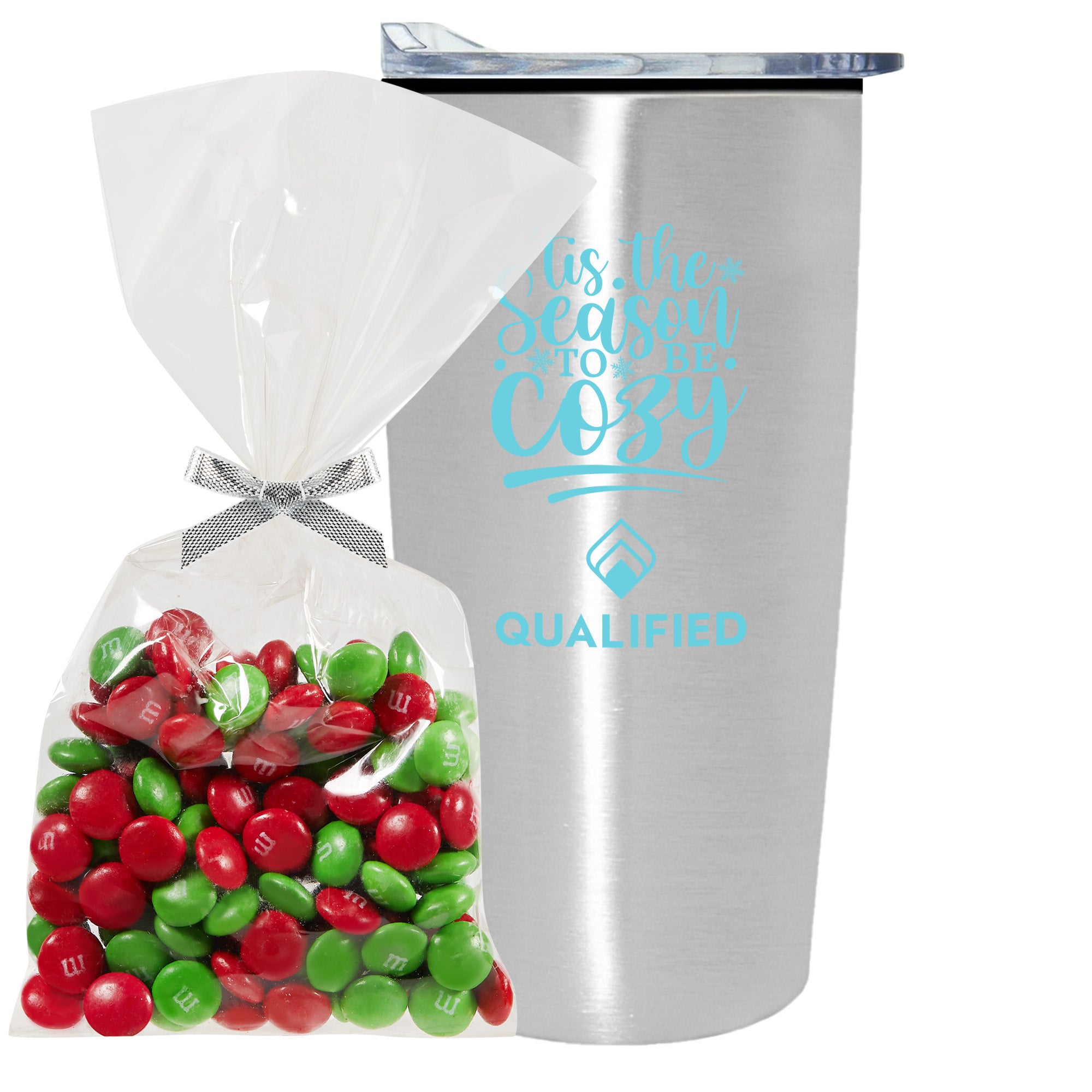 20 oz Straight Wall Tumbler w/ Plastic Liner with Holiday Fills