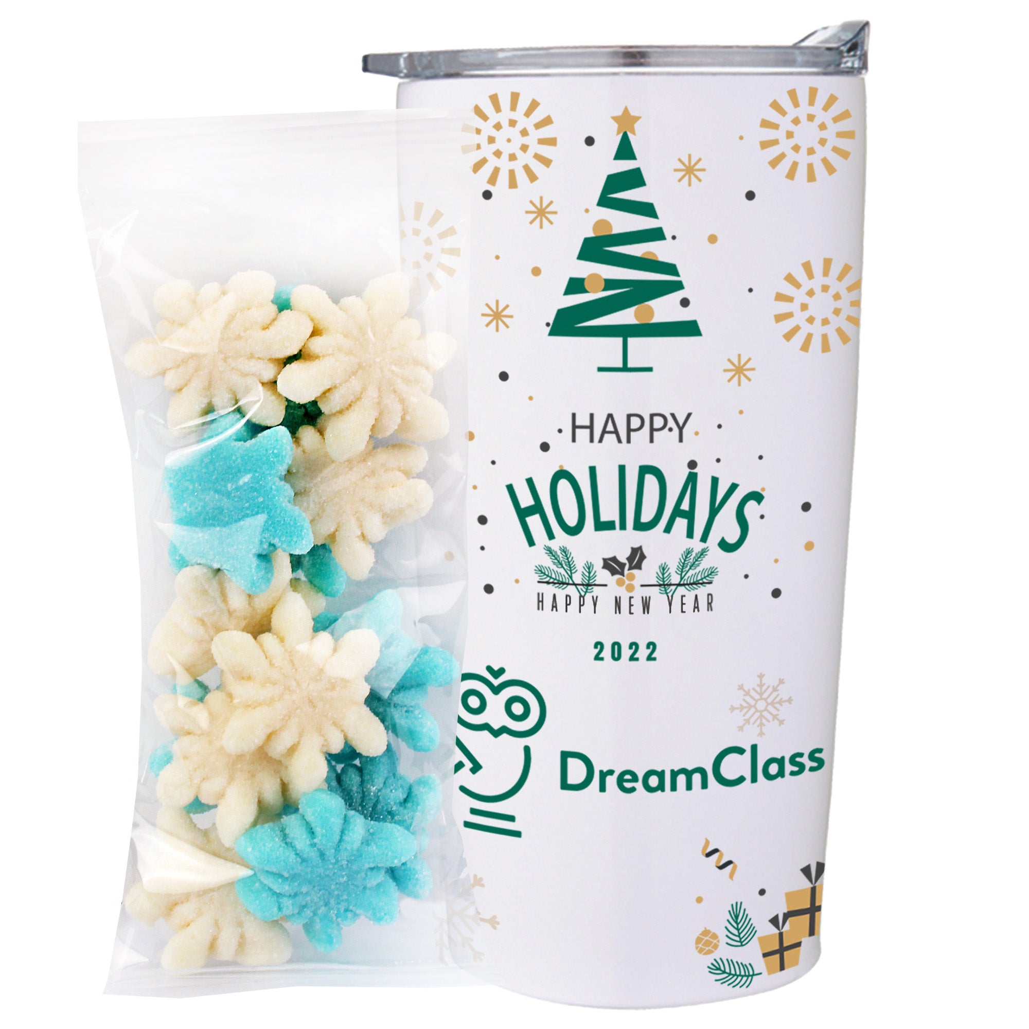 20 oz Vacuum Sealed Straight Wall Tumbler Gift Set